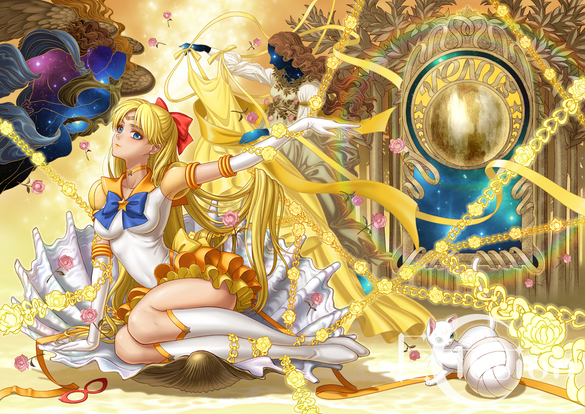 Minako Aino Sailor Venus Artemis Sailor Moon 1920x1357