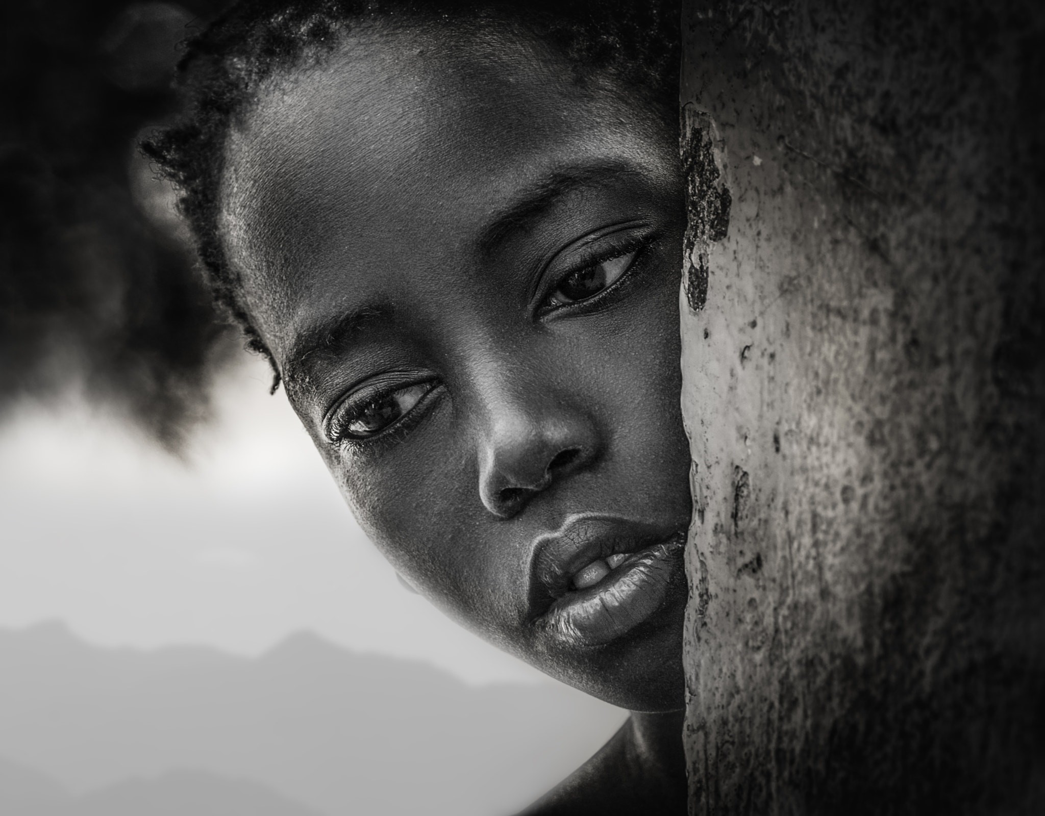 Face People Portrait Joachim Bergauer Monochrome Women African 2048x1600
