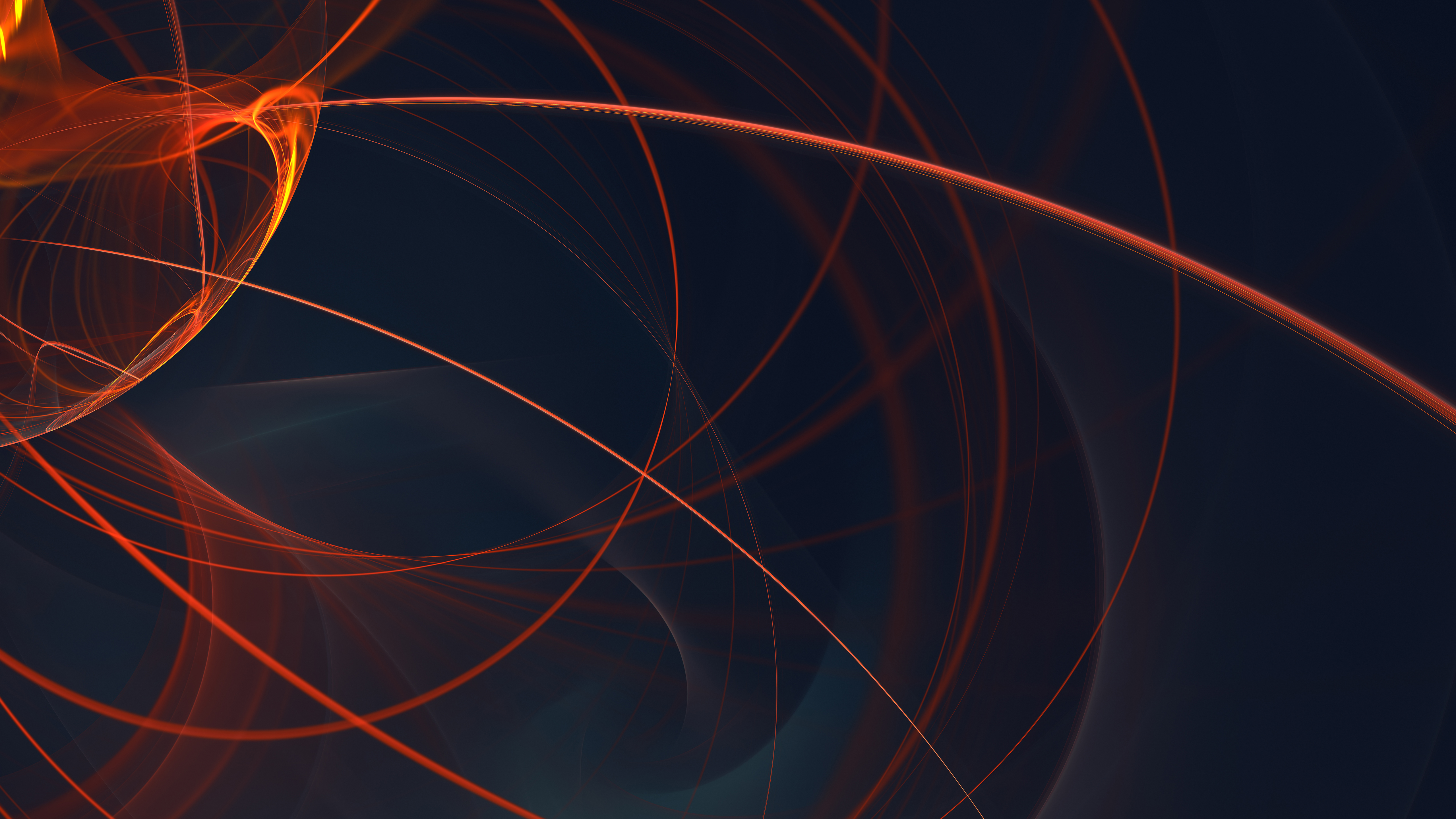 Abstract Swirls Lines Digital Art 5120x2880