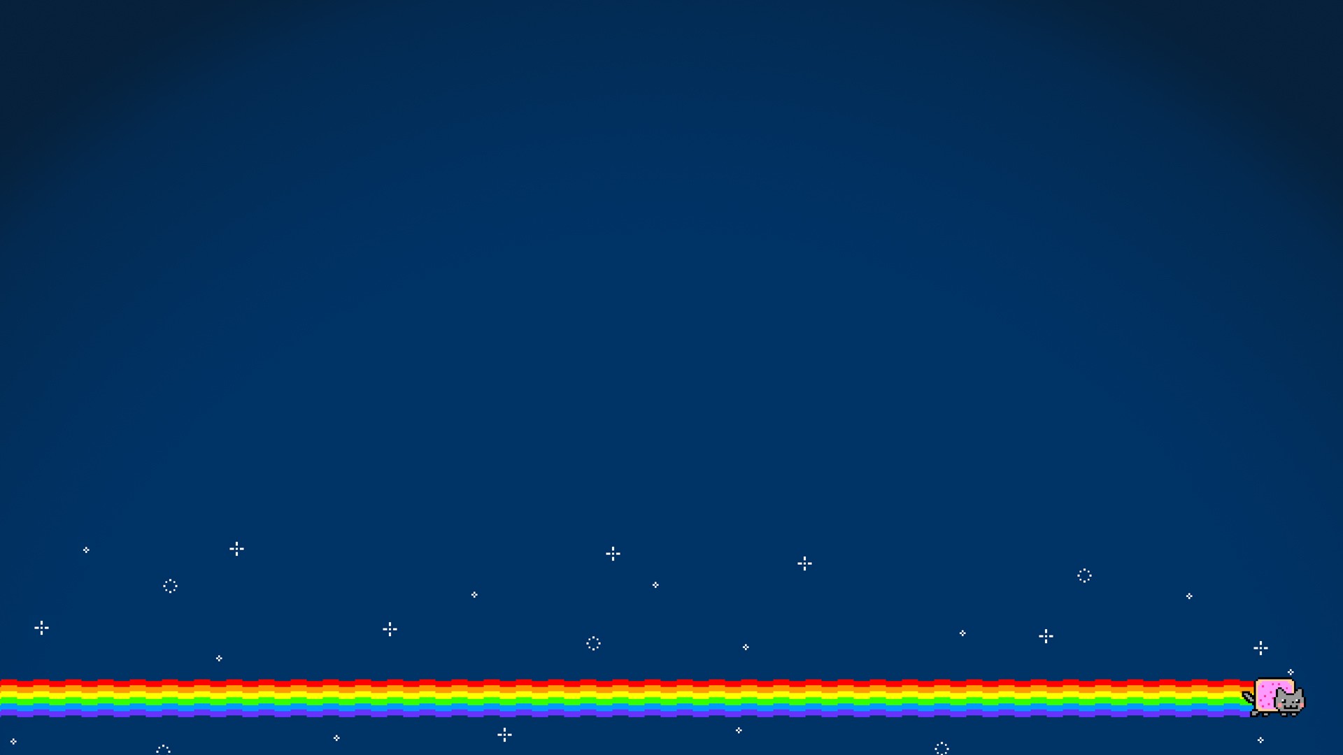 Nyan Cat Simple Background Rainbows Cats 1920x1080