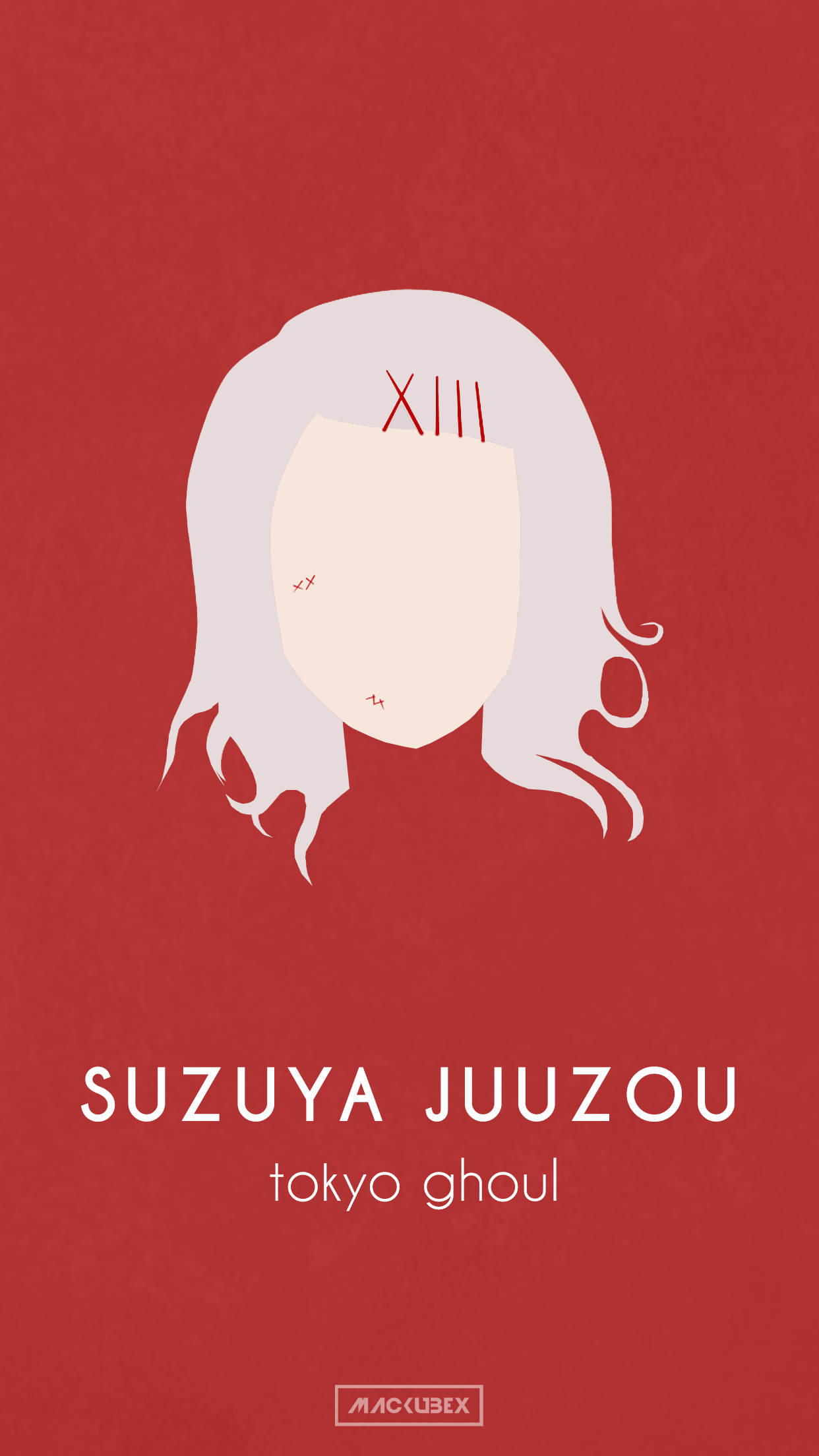 Tokyo Ghoul Suzuya Juuzou Red Background Anime 1242x2208