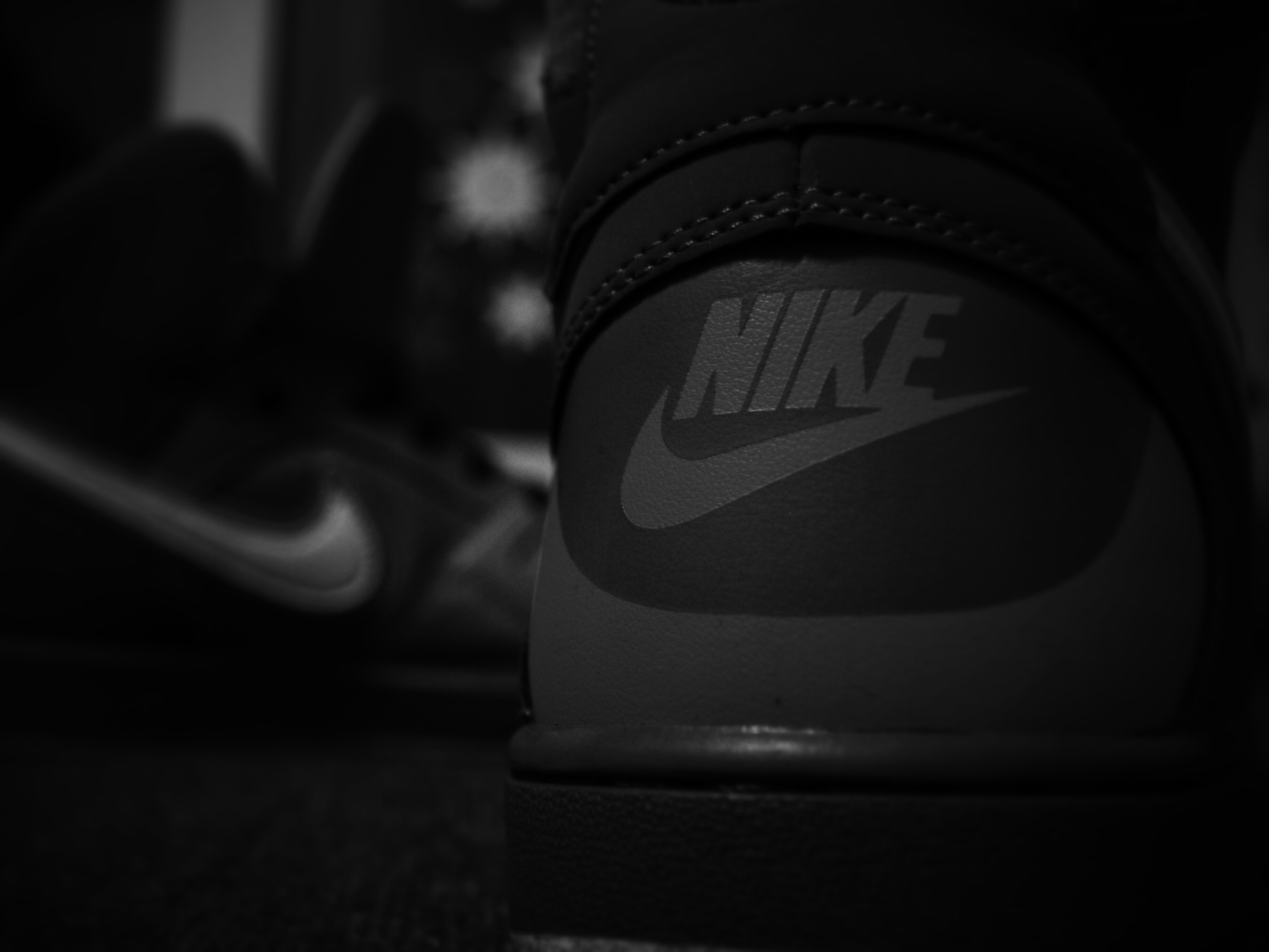 Nike Force Dark Monochrome Logo Sneakers 3648x2736