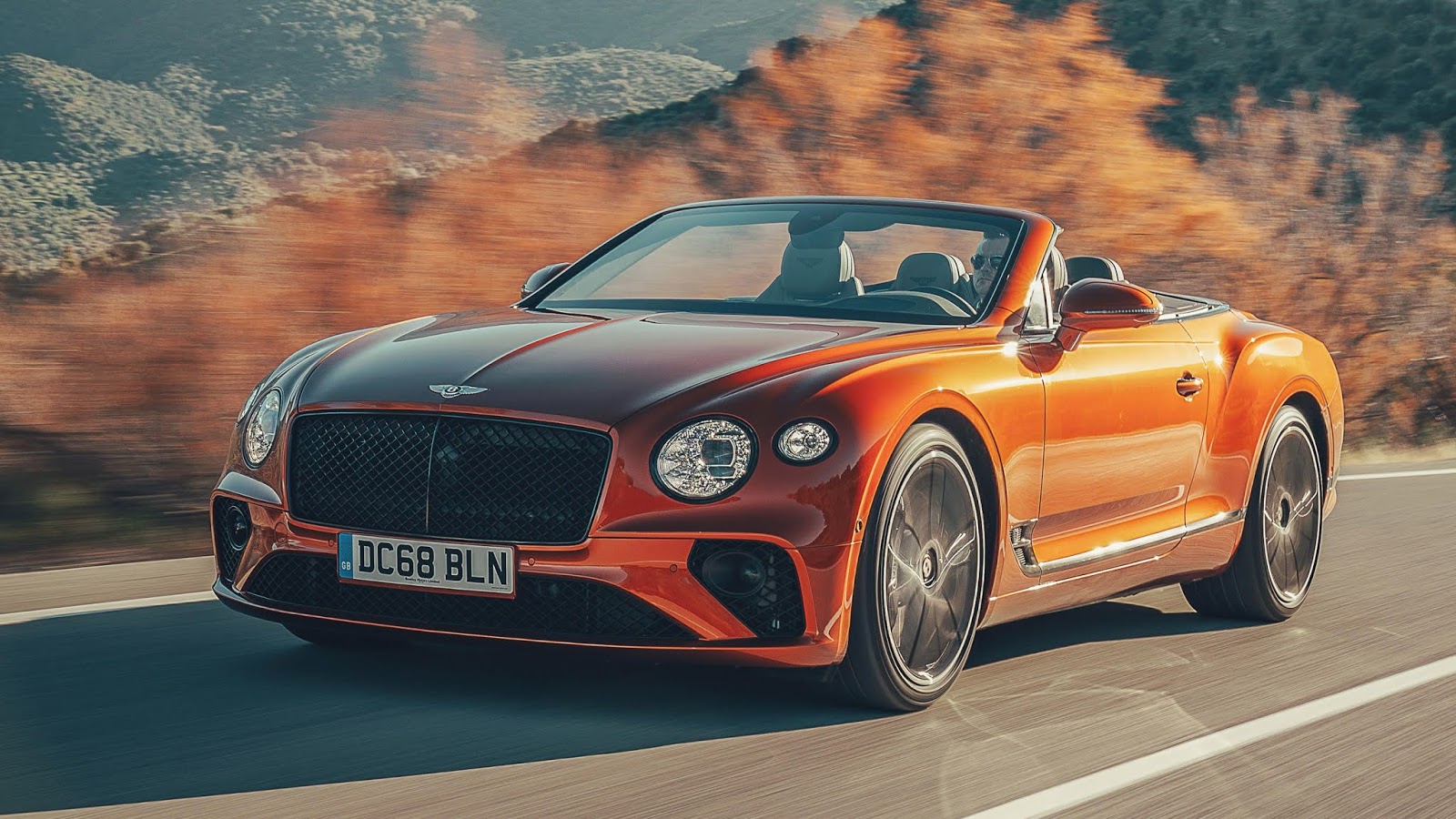 Bentley Bentley Continental GT Car Vehicle Road Cabrio Front Angle View Convertible 1600x900