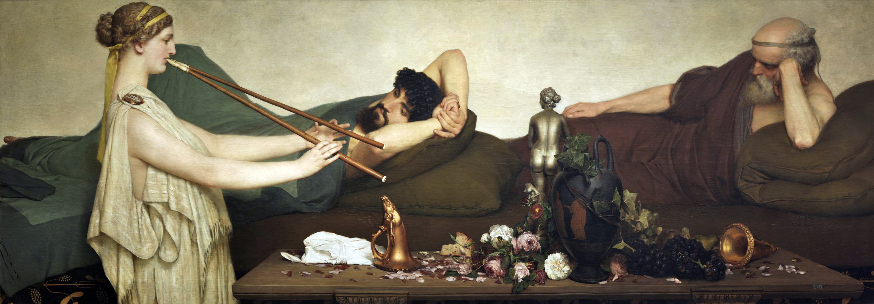 Classic Art Lawrence Alma Tadema Painting Music 2952x1027