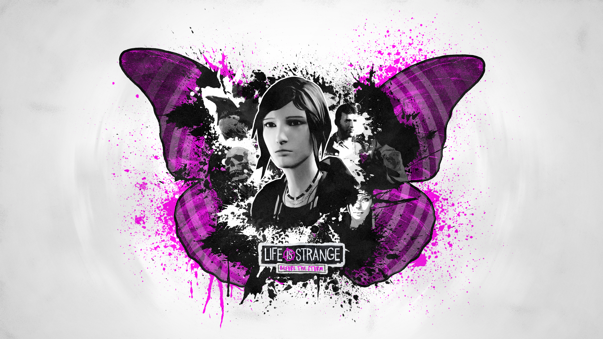 Life Is Strange Before The Storm Video Games Video Game Art Skull Simple Background 2560x1440