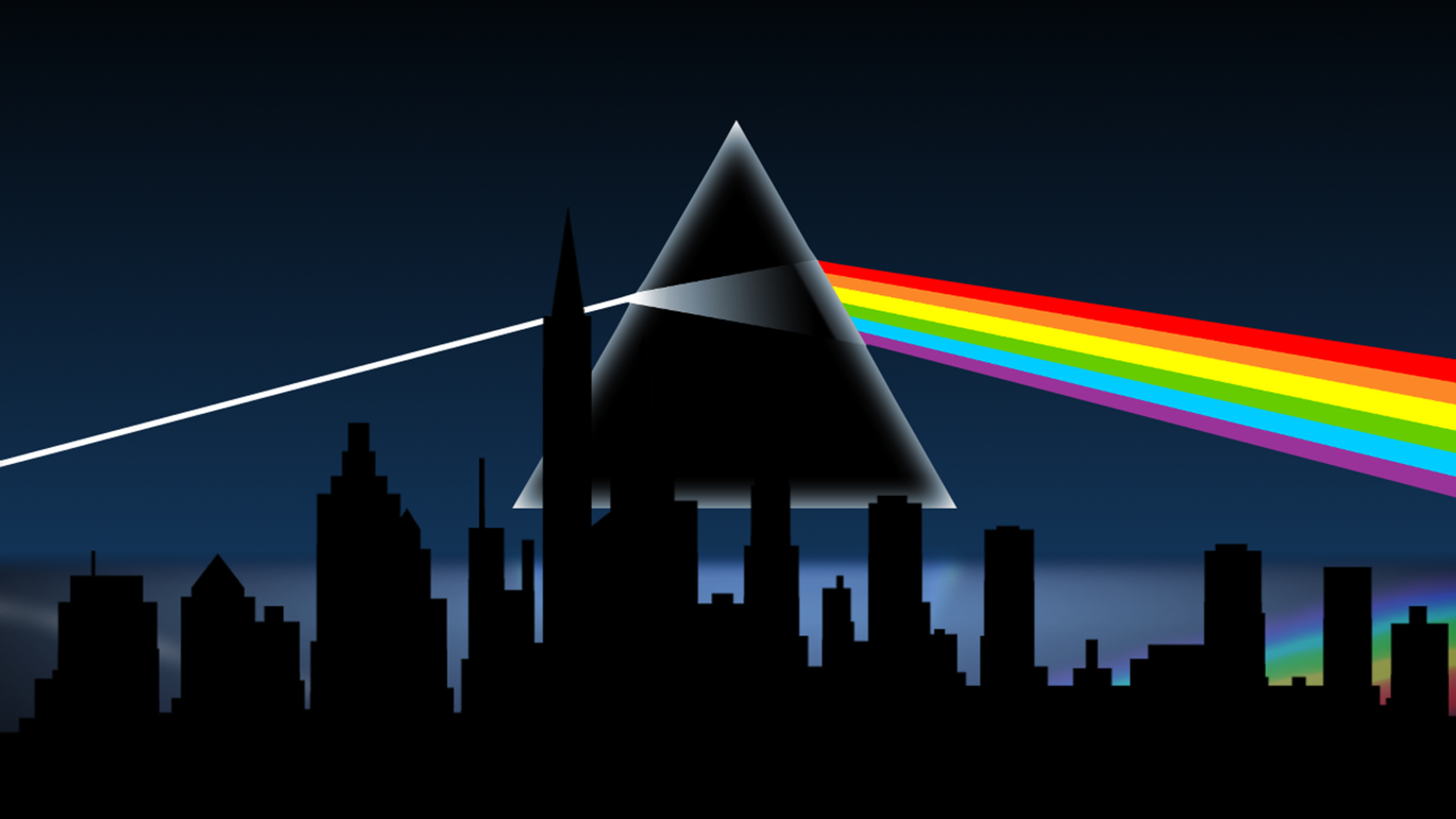 Pink Floyd Album Covers Abstract Silhouette 1920x1080