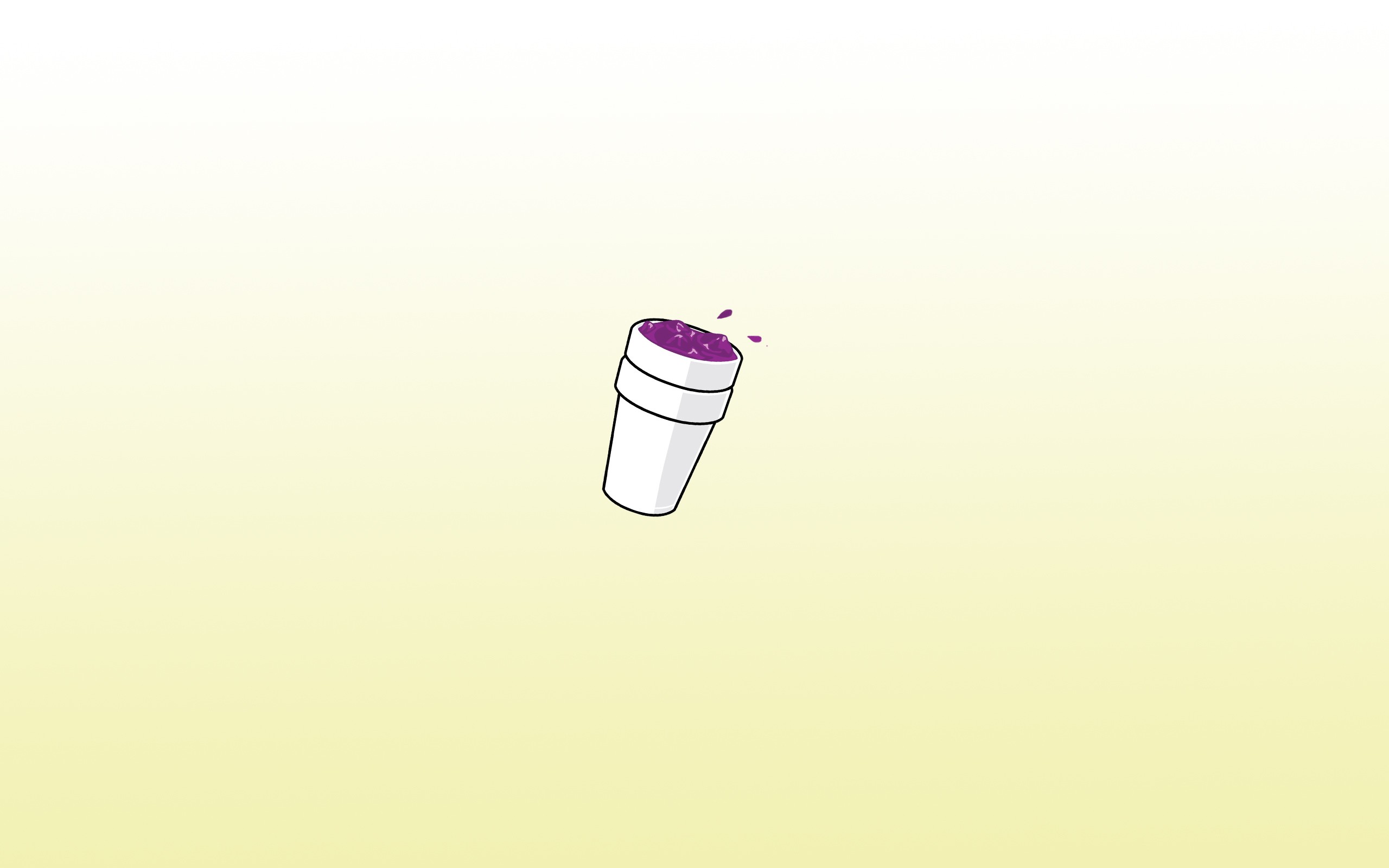 White Yellow Purple Dope Minimalism 2560x1600