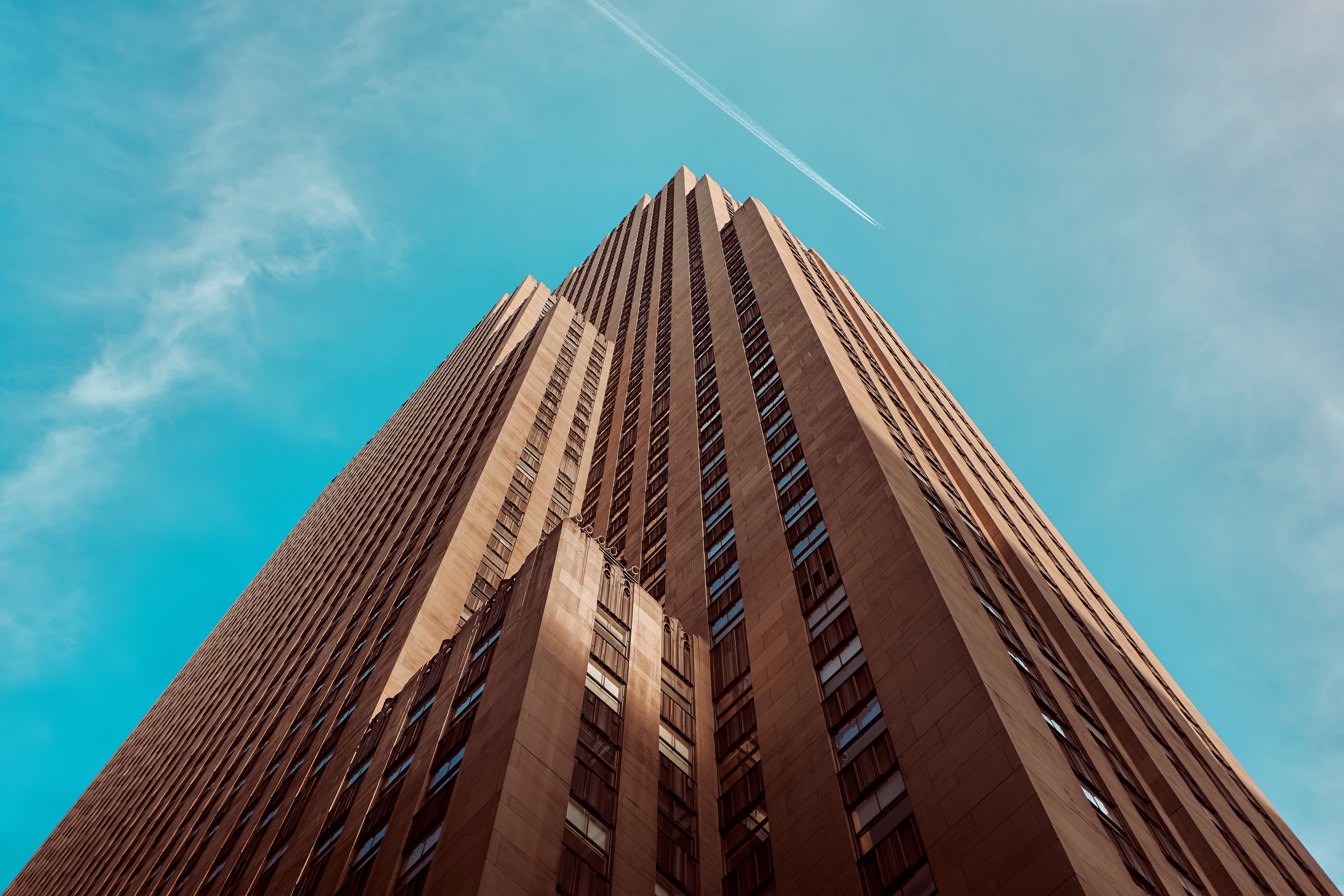 30 Rockefeller Plaza Architecture New York City Low Angle 4800x3200