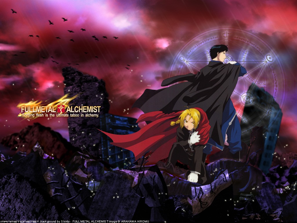 Elric Edward Roy Mustang Anime 1024x768