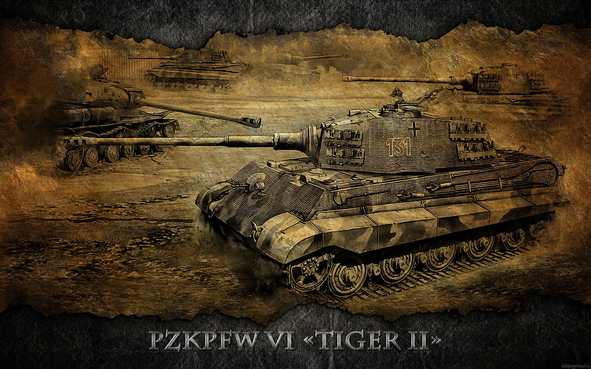 Tiger Ii Military Vehicle Tank Artwork 1920x1200
