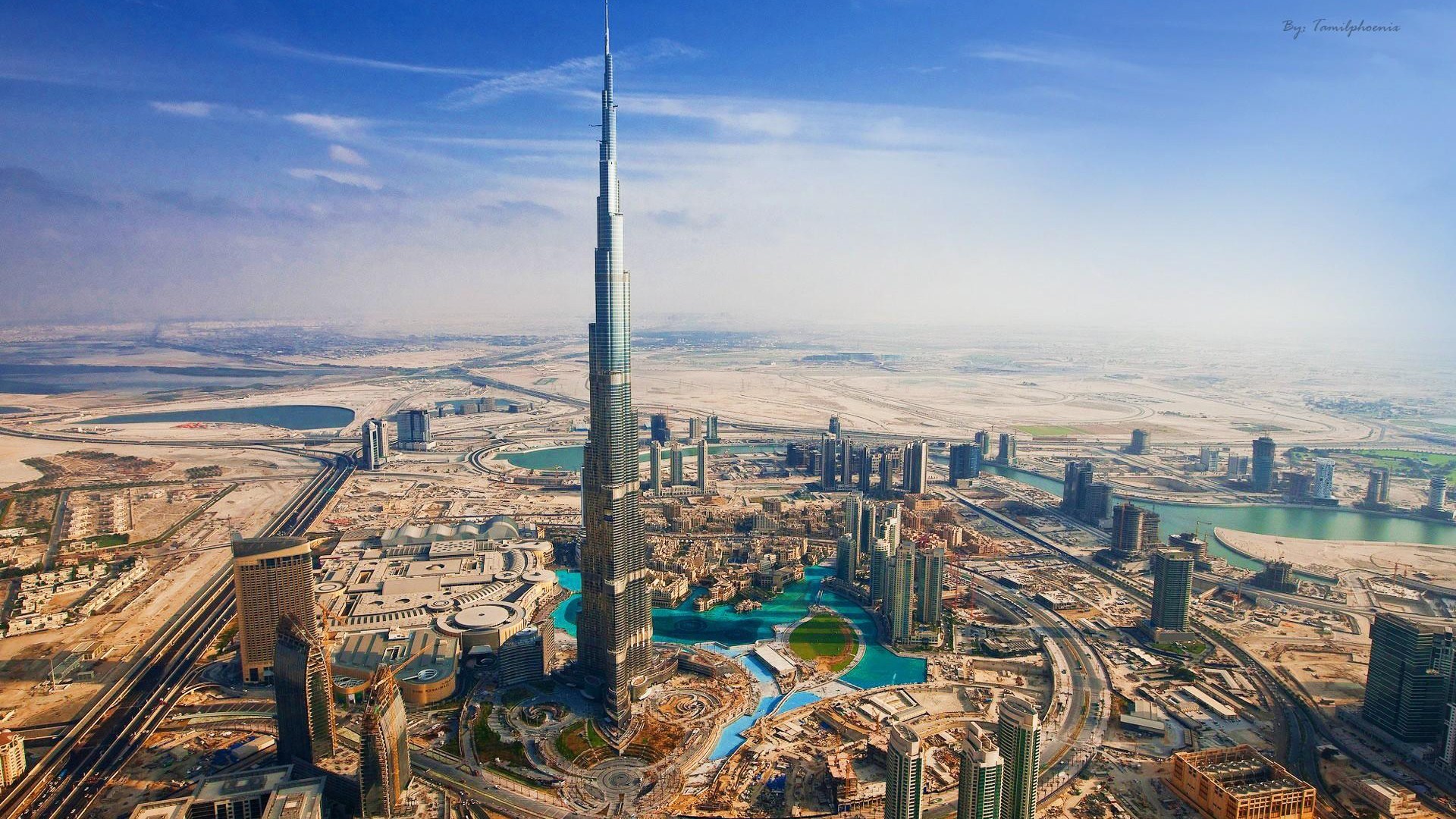 Burj Khalifa Dubai Building City United Arab Emirates 1920x1080