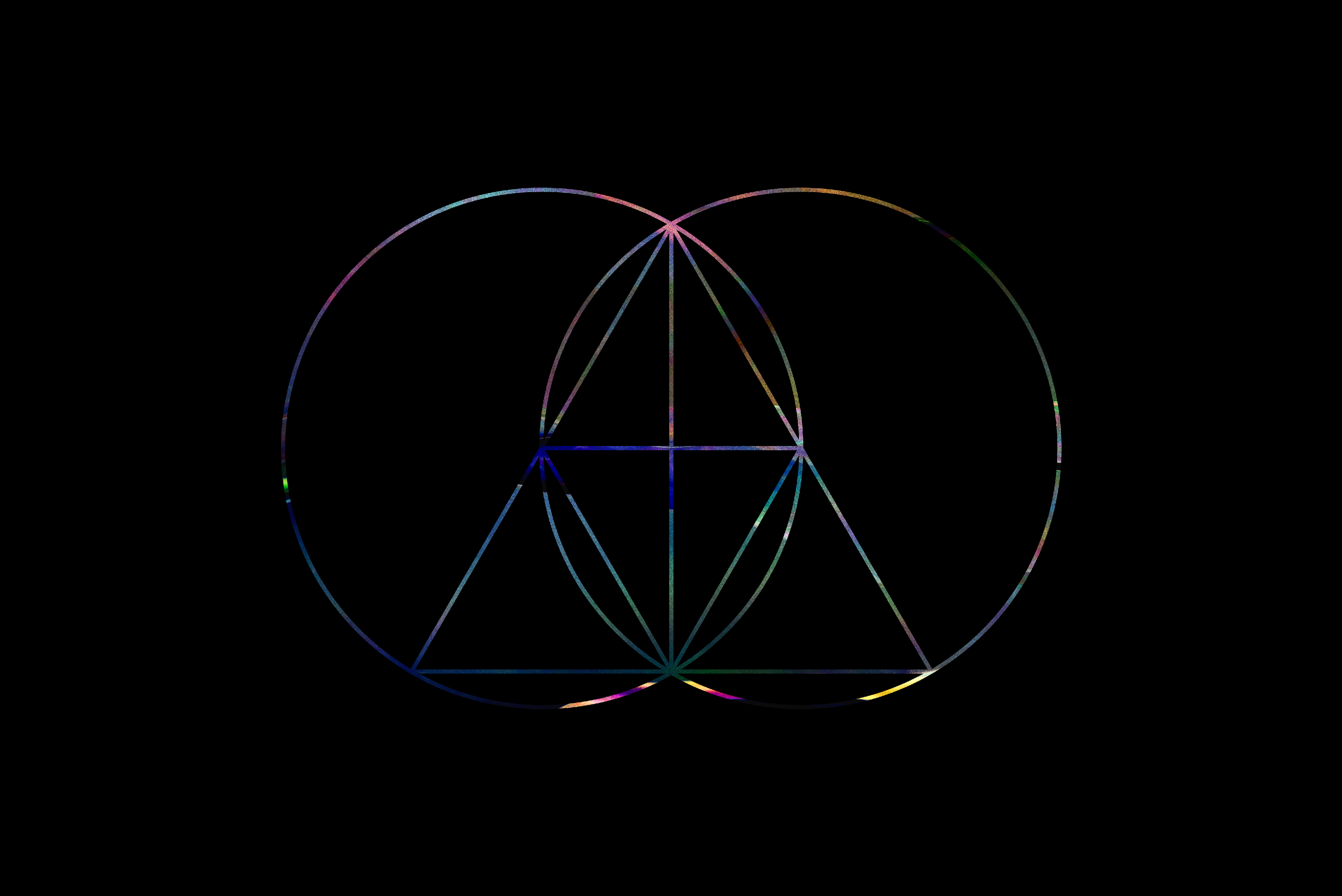 The Glitch Mob Abstract Triangle Circle Geometry Simple Background Minimalism 4240x2832