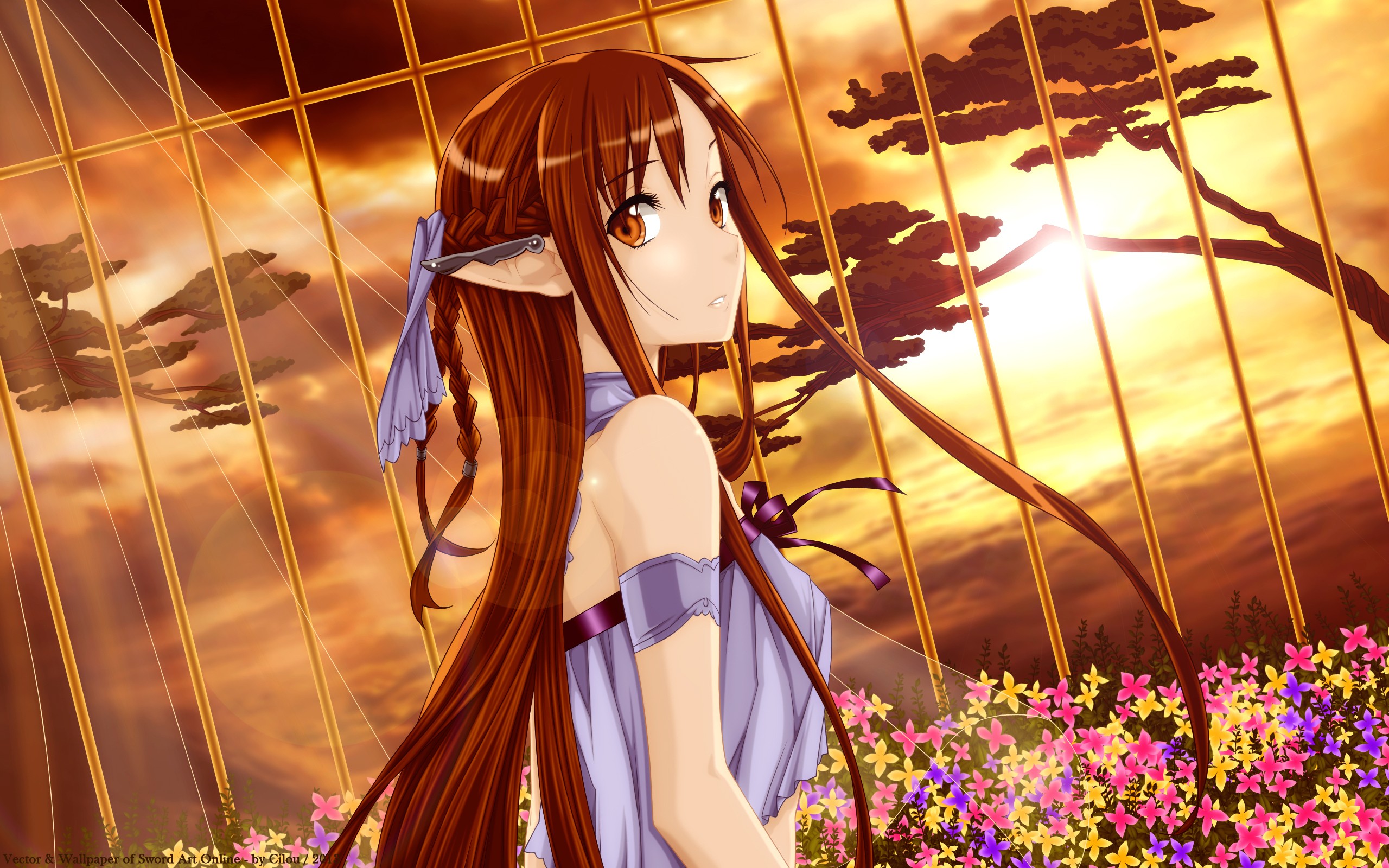 Anime Girls Anime Artwork Sword Art Online Yuuki Asuna 2560x1600