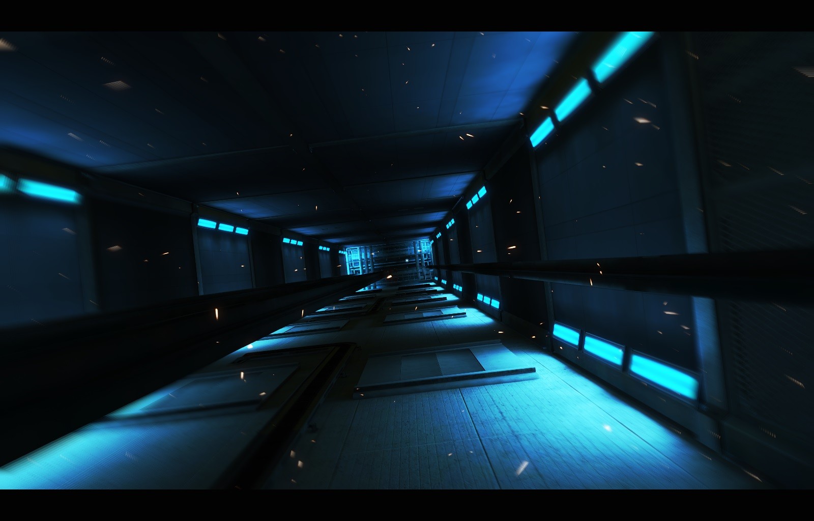 Screen Shot Video Games Mirrors Edge Fall Elevator Cyan 1600x1024