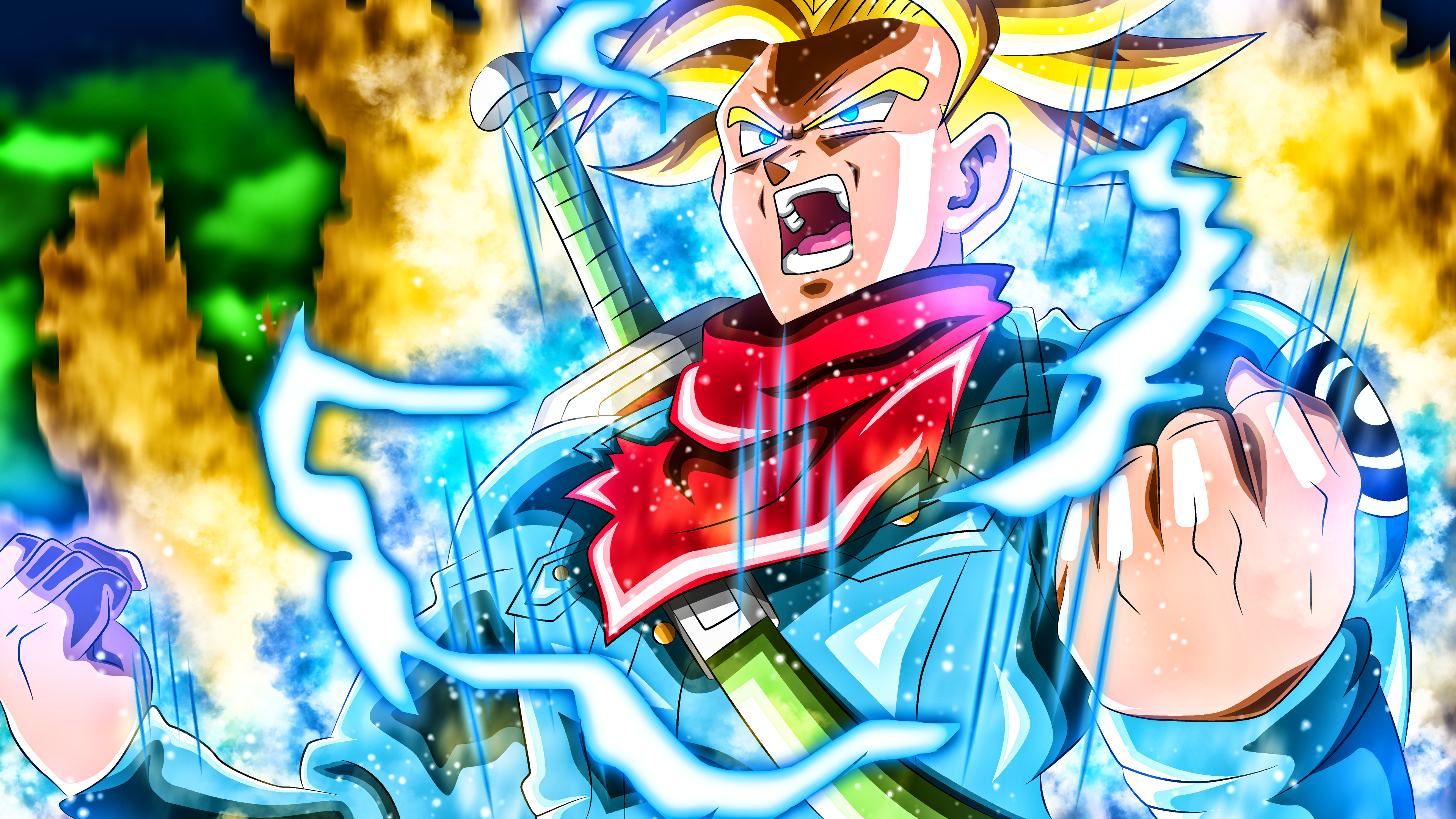 Dragon Ball Super Future Trunks Super Saiyan Dragon Ball 3840x2160