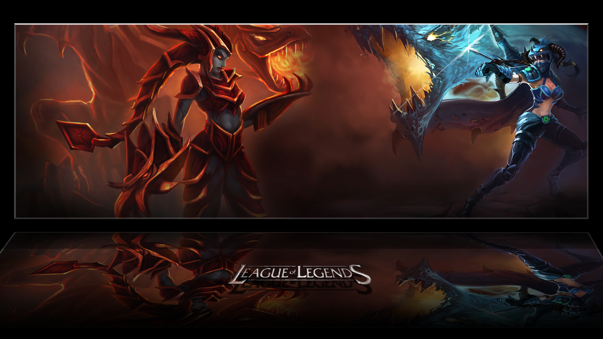 League Of Legends Shyvana Vayne League Of Legends 1920x1080