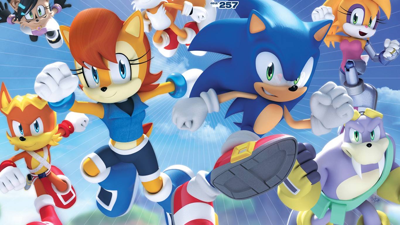 Sonic The Hedgehog Video Games Sega Archie Comics Comic Books Comic Art 1366x768