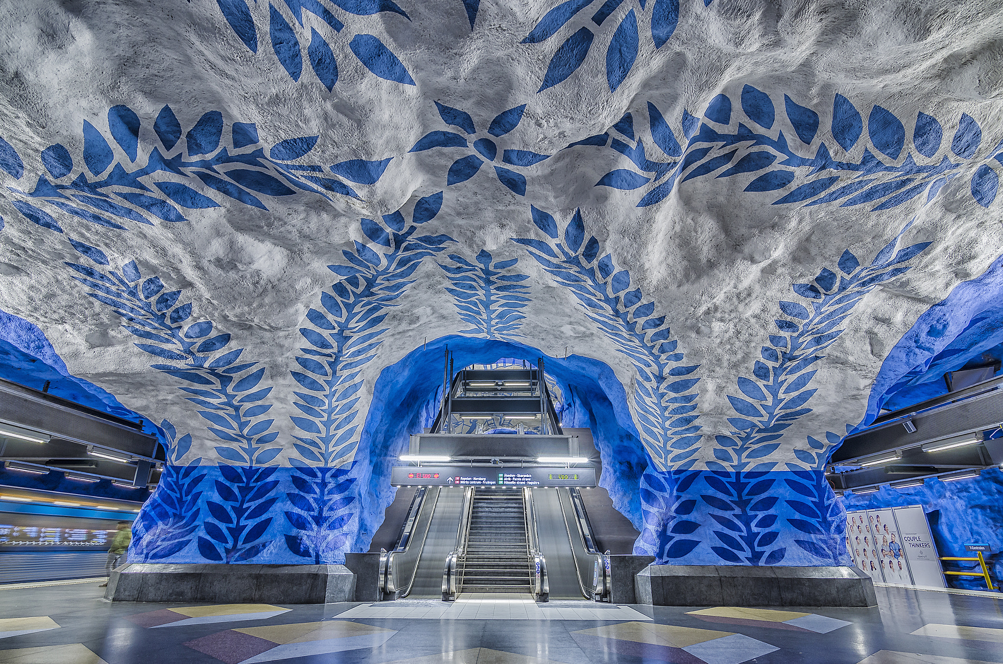 Stockholm Stockholm Metro Subway Escalator Sweden 500px 2048x1356