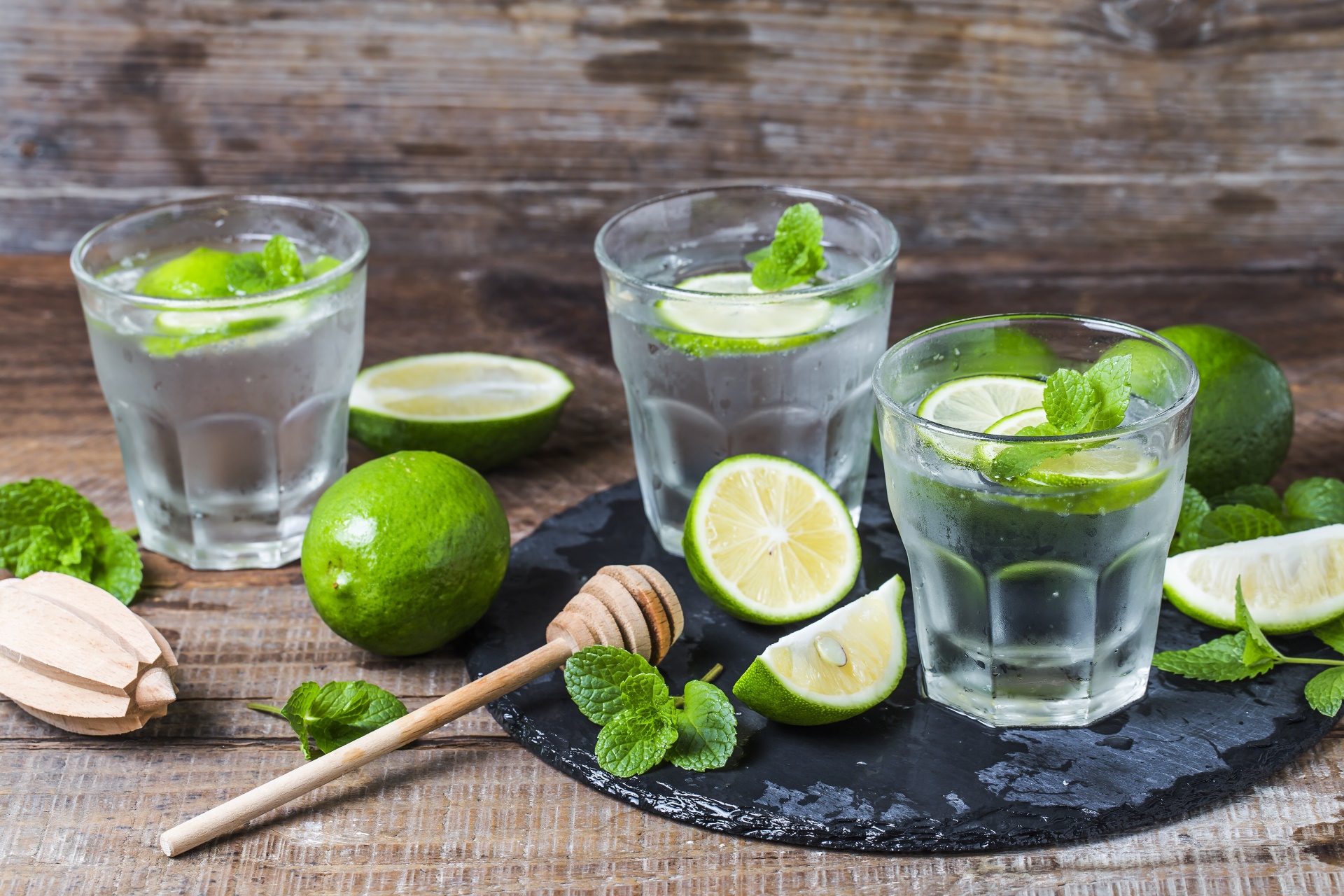 Food Lime Mint Mint Leaves Drink Drinking Glass 1920x1280
