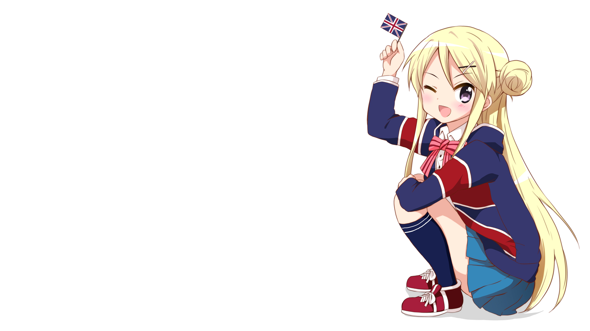 Kin Iro Mosaic Kujou Karen Anime Girls Union Jack 1920x1080