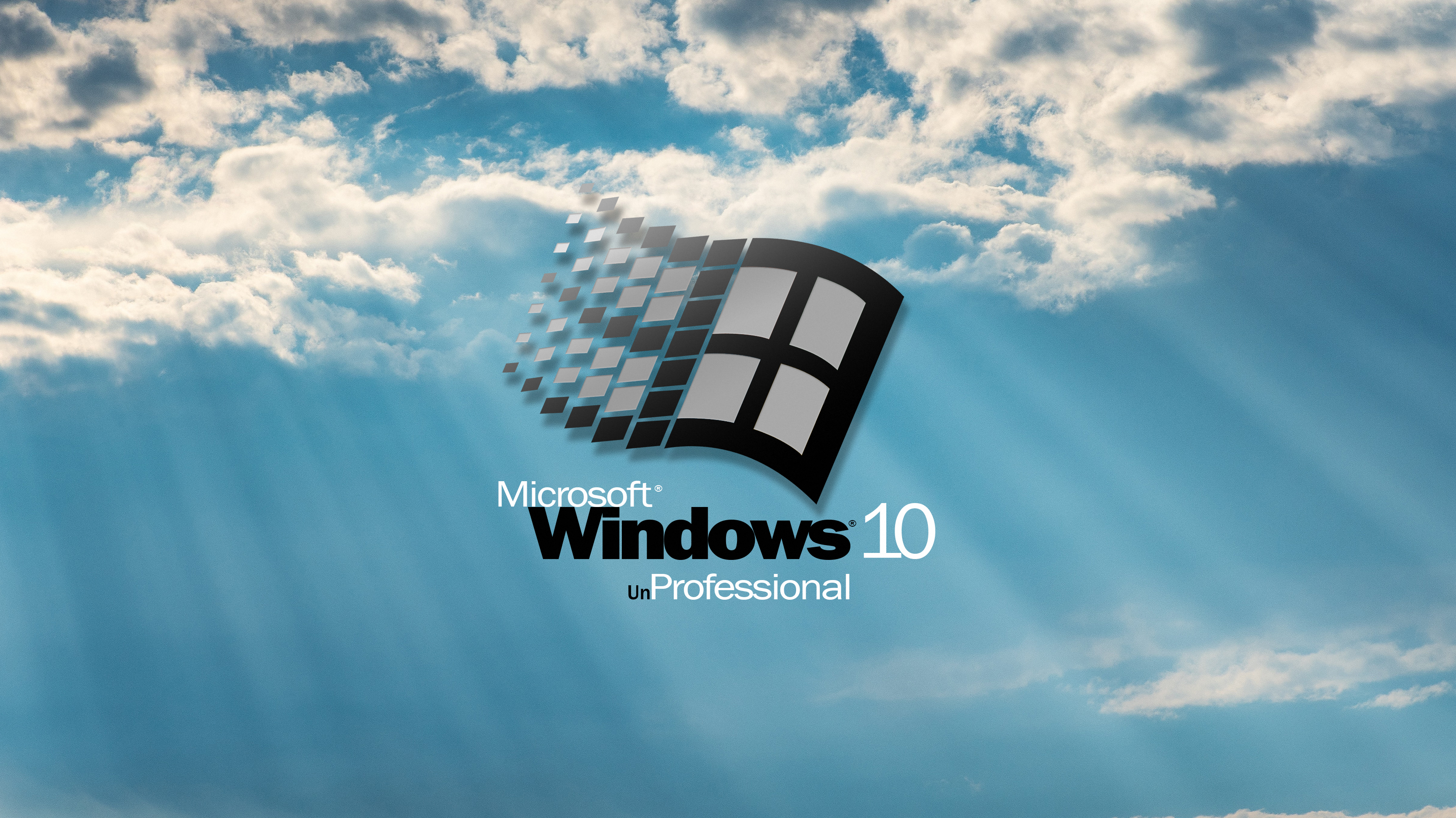 Edit Windows 10 Windows 95 Windows Logo Clouds 3325x1870