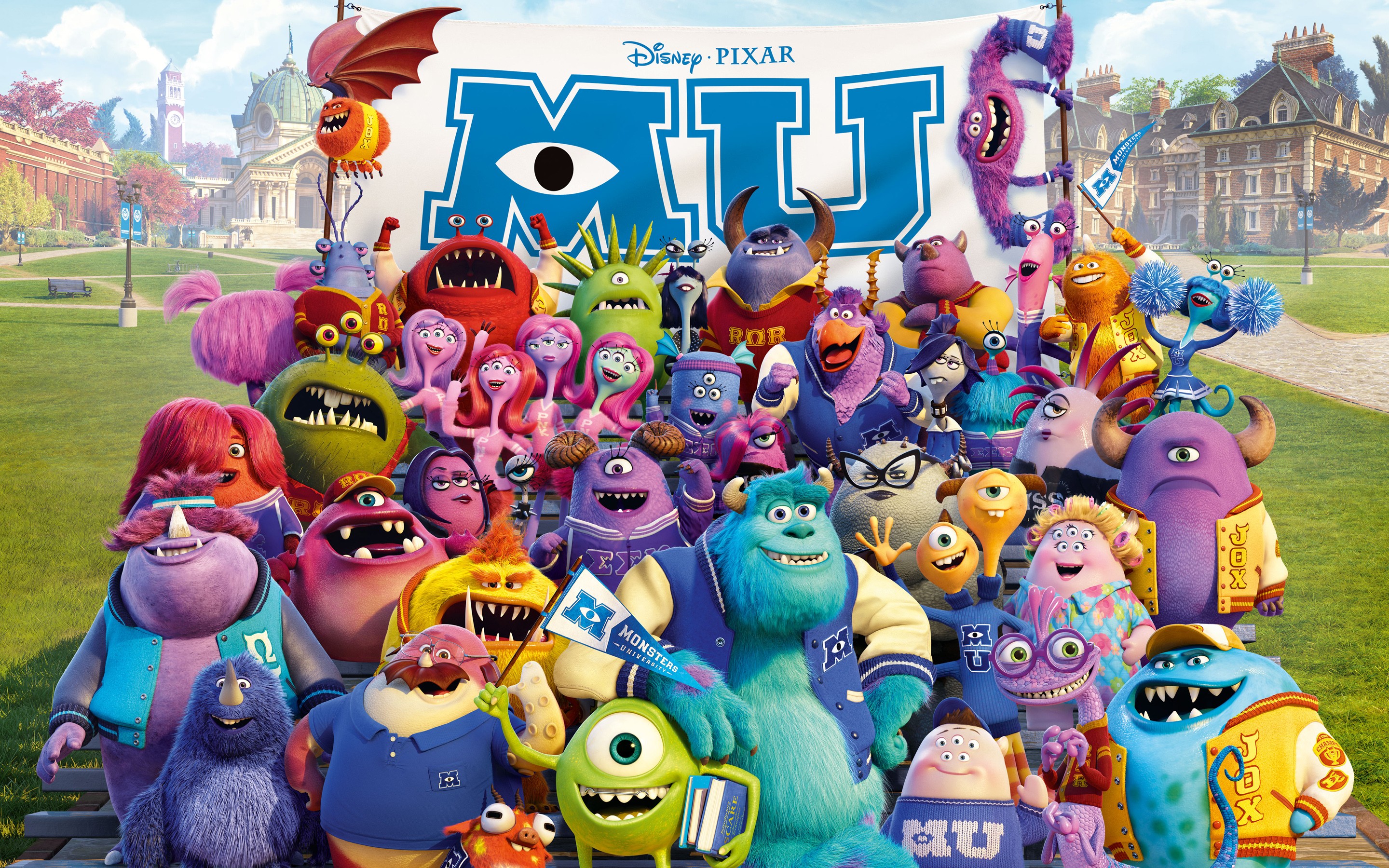 Movies Monsters University Disney Pixar Pixar Animation Studios University Monsters Inc 2880x1800
