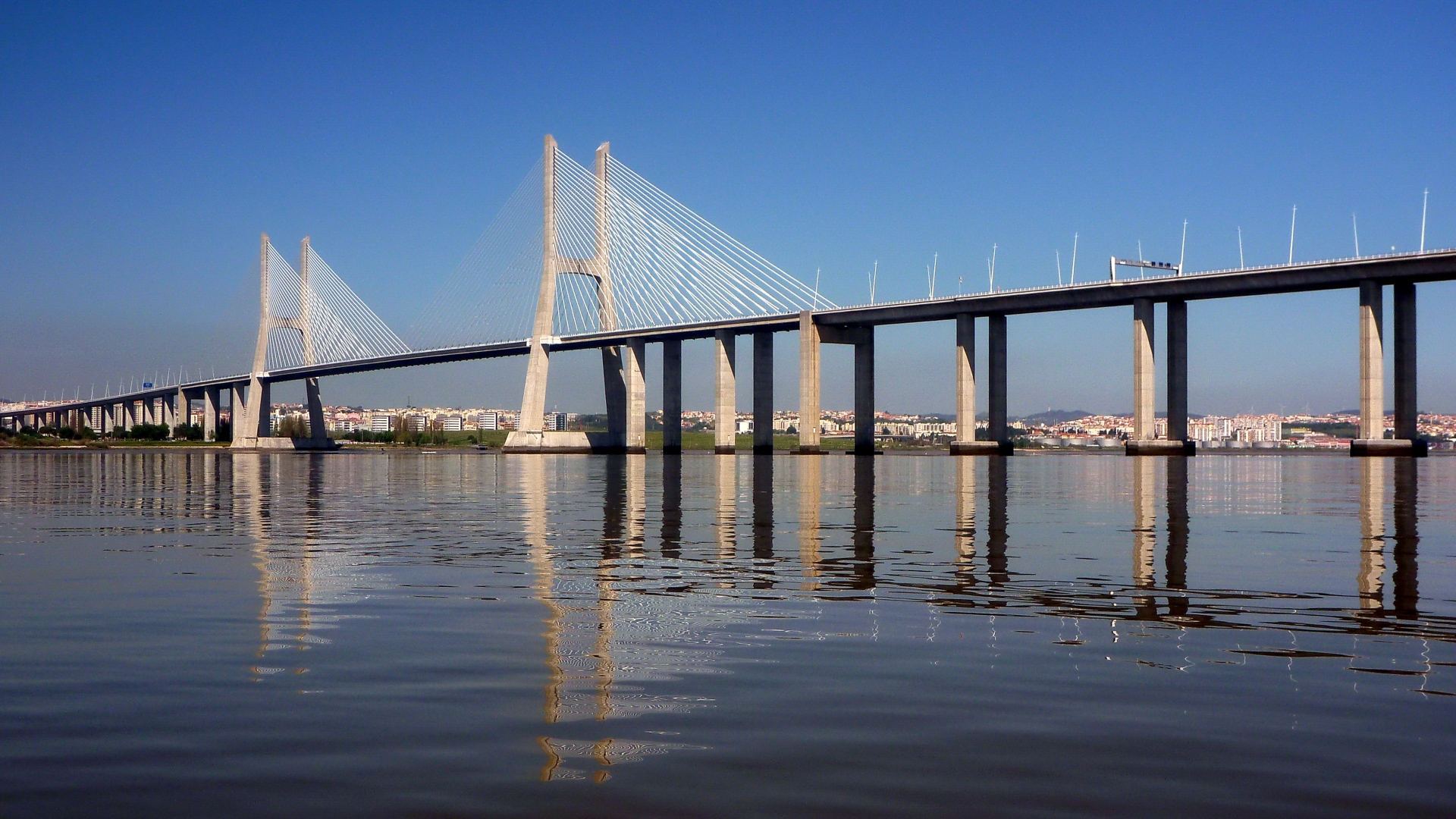 Man Made Vasco Da Gama Bridge 1920x1080