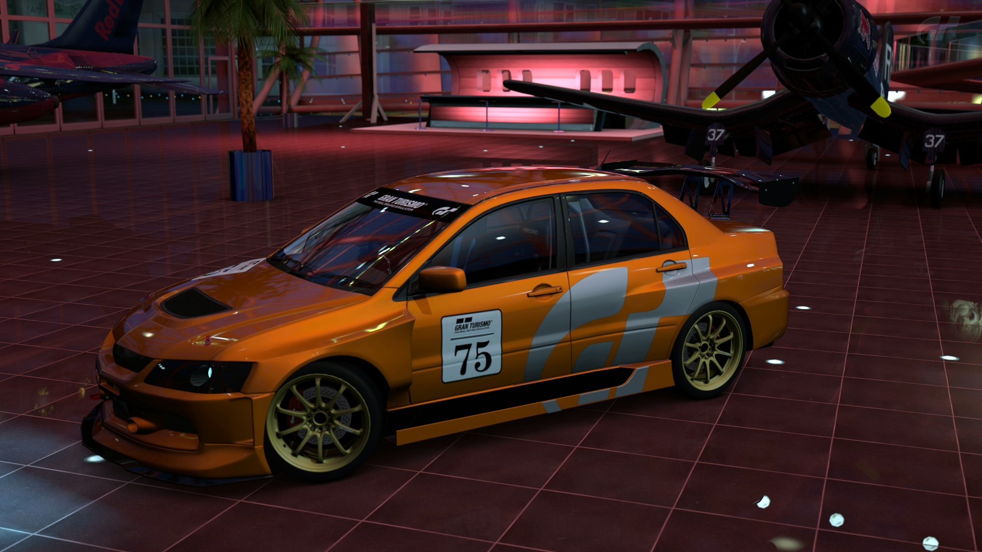 Car Mitsubishi Lancer Evo IX Gran Turismo 5 Video Games Tuning Gran Turismo Vehicle 1920x1080