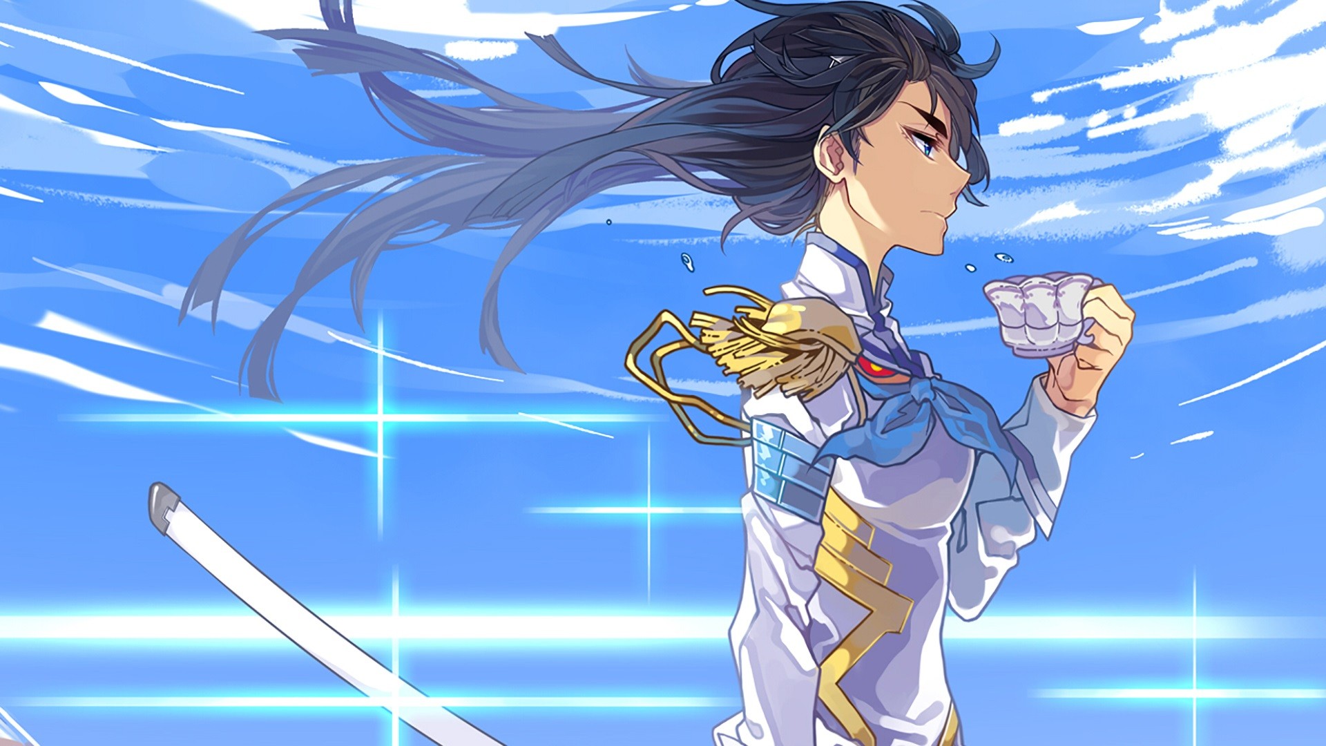 Kill La Kill Kiryuin Satsuki Anime Girls Cup Long Hair Anime 1920x1080