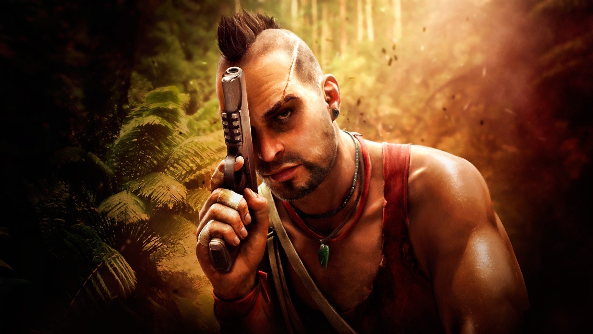 Far Cry 3 Video Games Vaas Vaas Montenegro Far Cry Video Game Villains 2012 Year PC Gaming Gun 1920x1080