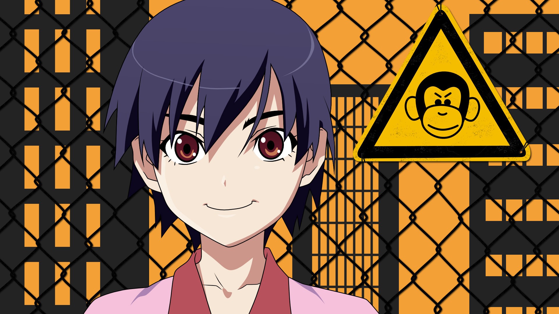 Kanbaru Suruga Monogatari Series Anime Girls 1920x1080