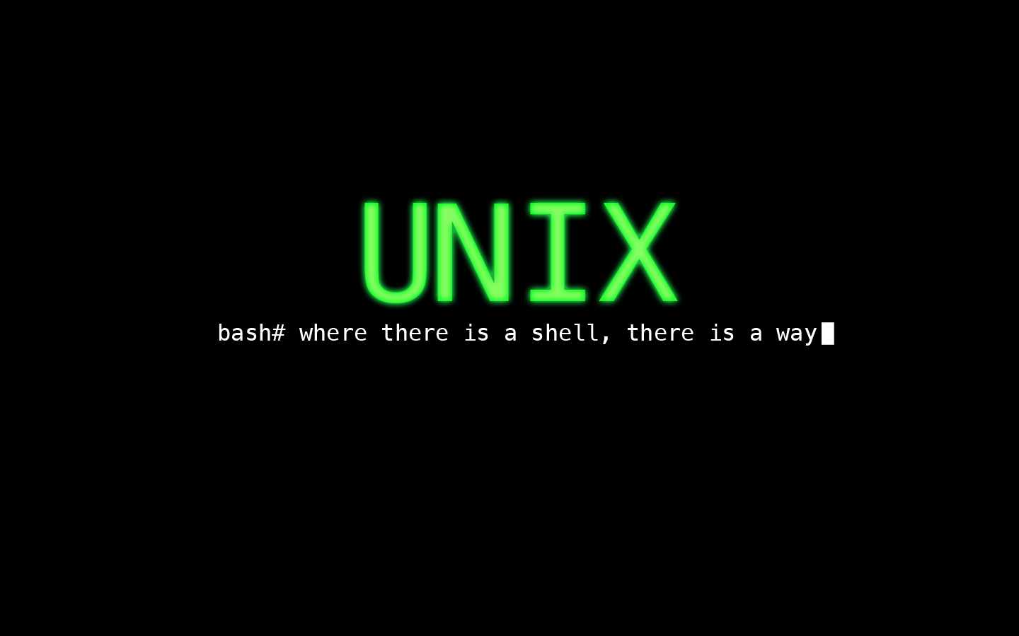 Unix Simple Background Typography 1440x900