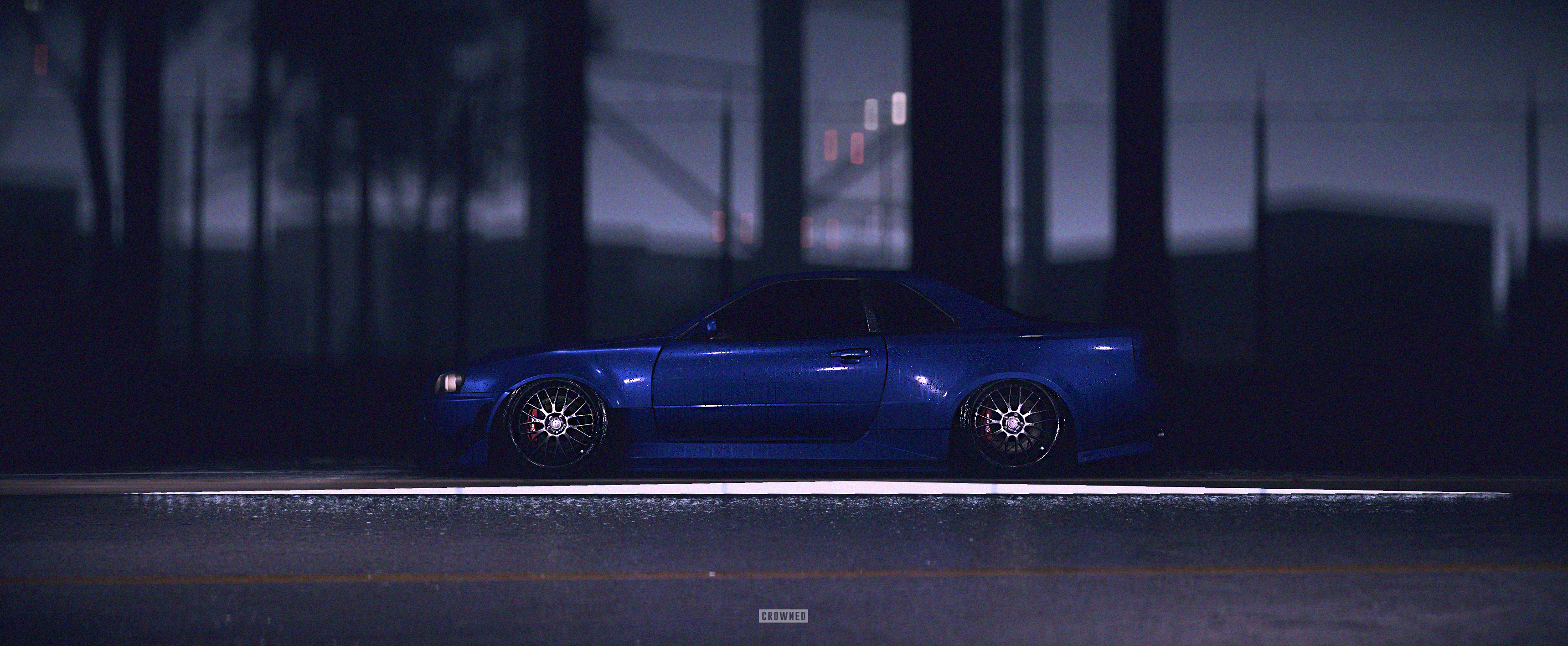 CROWNED Need For Speed Nissan Skyline GT R R34 3440x1417