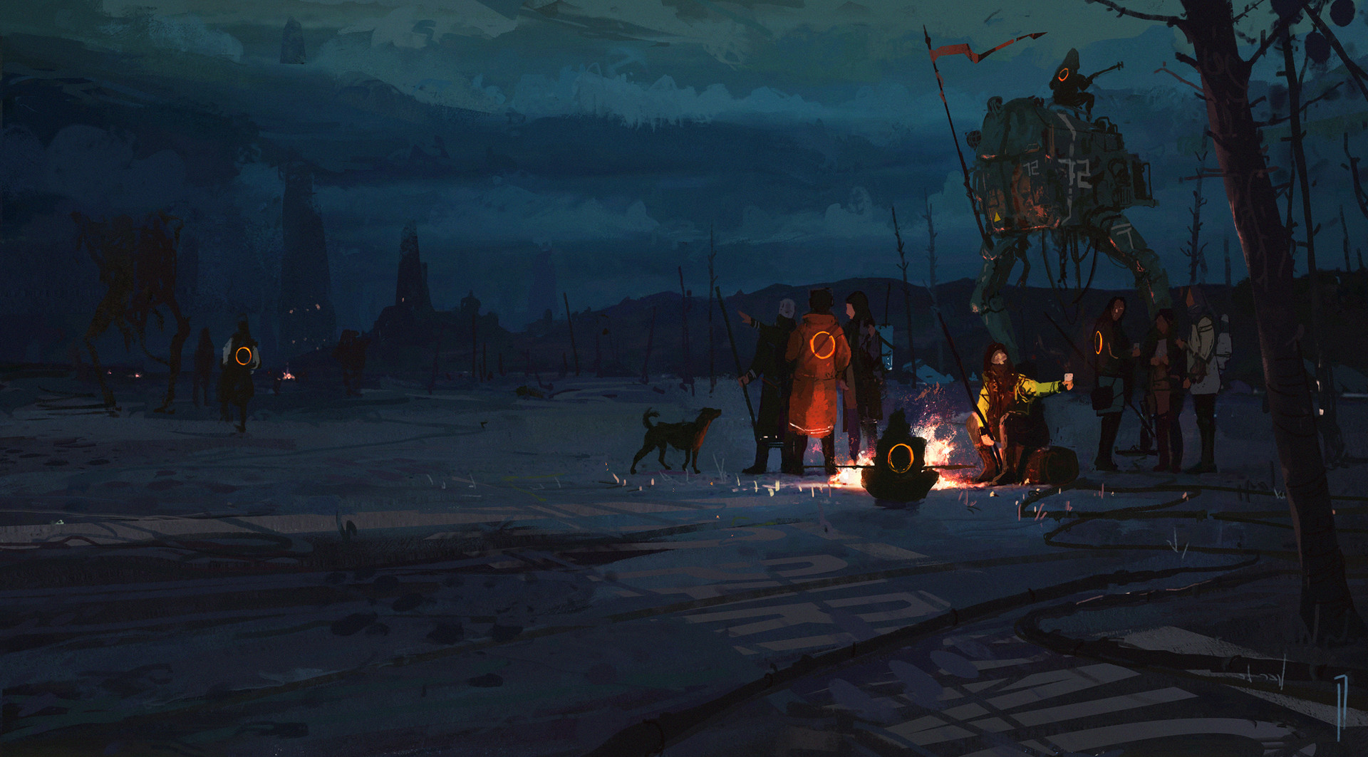 Science Fiction Robot Dog Fantasy Art Ismail Inceoglu 1920x1063