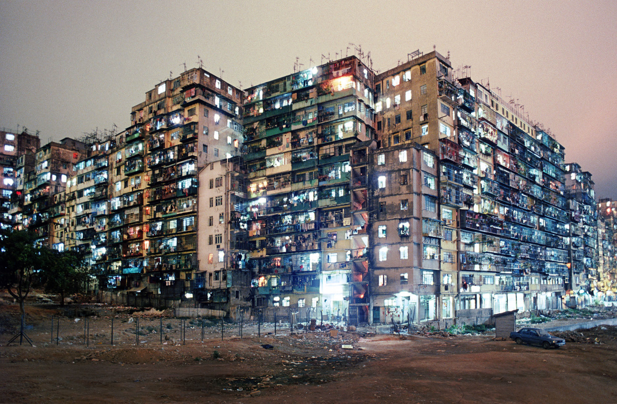 City Kowloon City Block Of Flats Film Grain Hong Kong 2000x1310