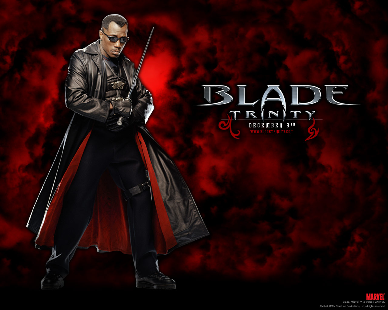 Wesley Snipes Movie Vampire Blade Trinity 1280x1024
