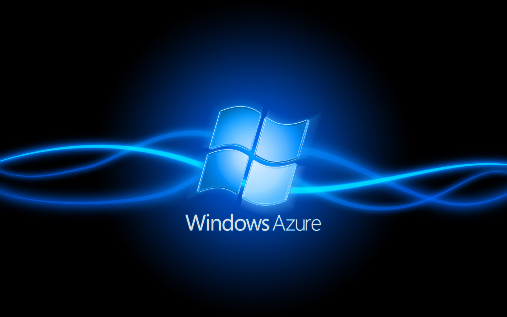 Windows Microsoft Logo Azure Stripes Lines Wave 1920x1200