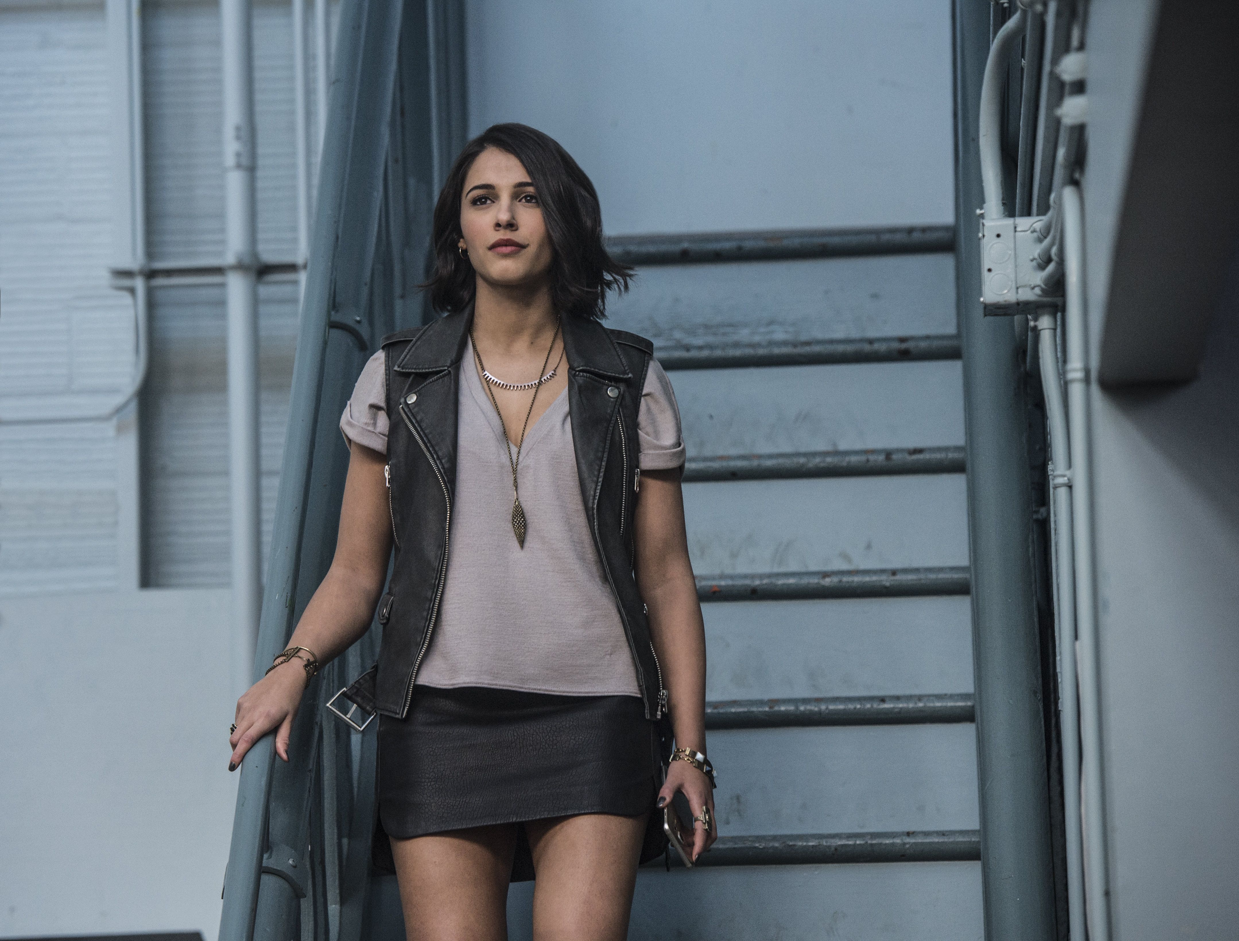 Naomi Scott Women Actress Brunette Film Stills Power Rangers Short Hair 4317x3280