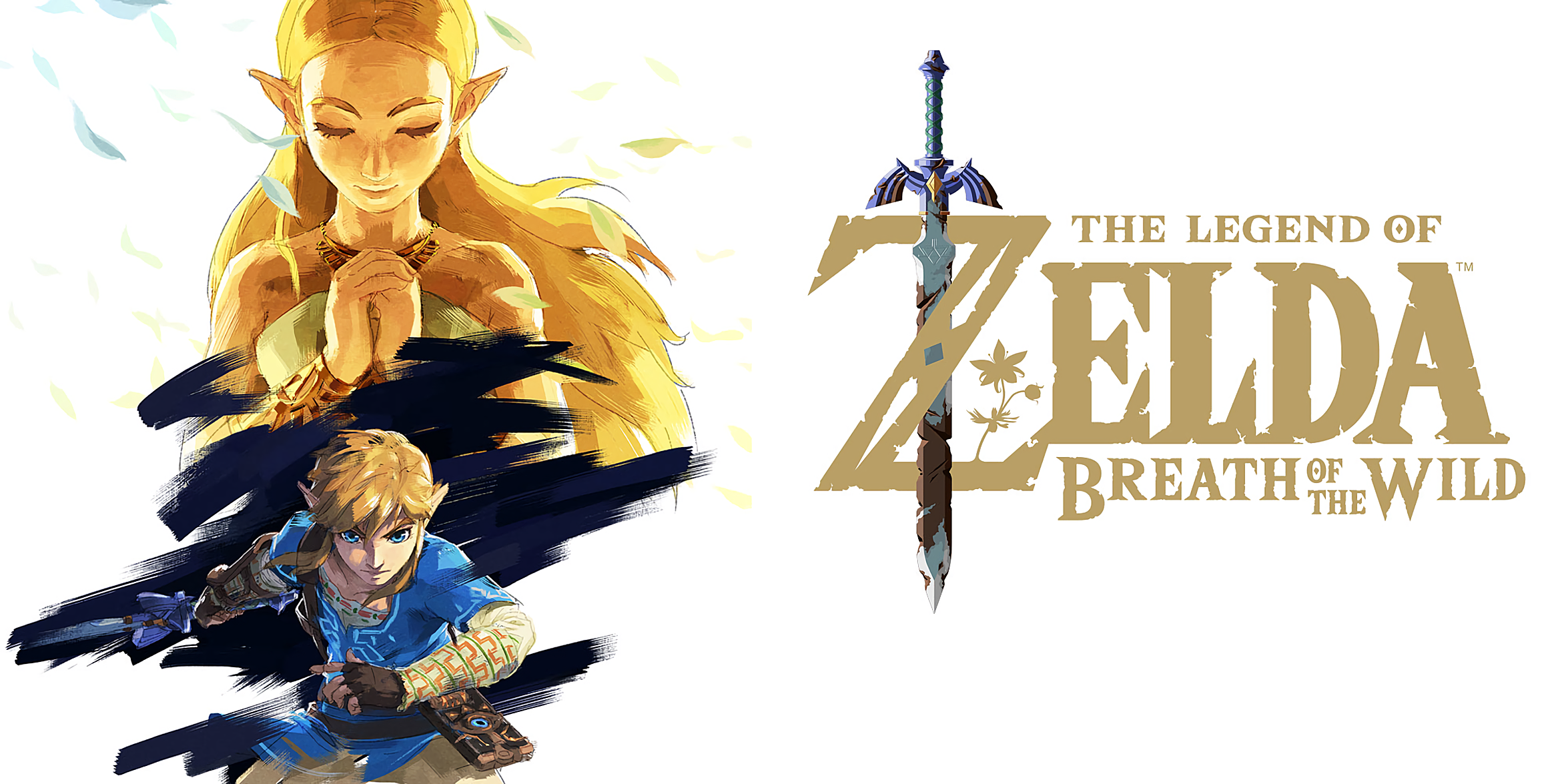 The Legend Of Zelda Breath Of The Wild Link Princess Zelda Nintendo The Legend Of Zelda 2350x1175