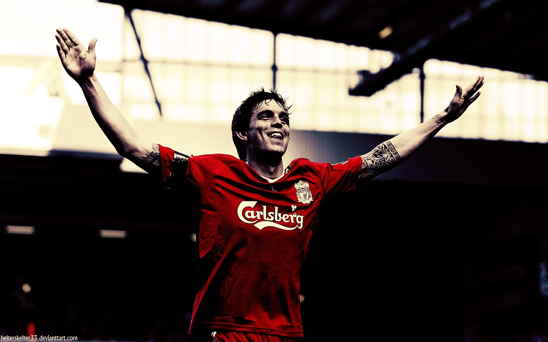 Liverpool FC Football Player Danish Daniel Agger Footballers 1920x1200