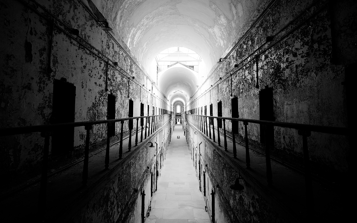 Jail Prison Dark Abandoned Creepy Black Amp White 1440x900