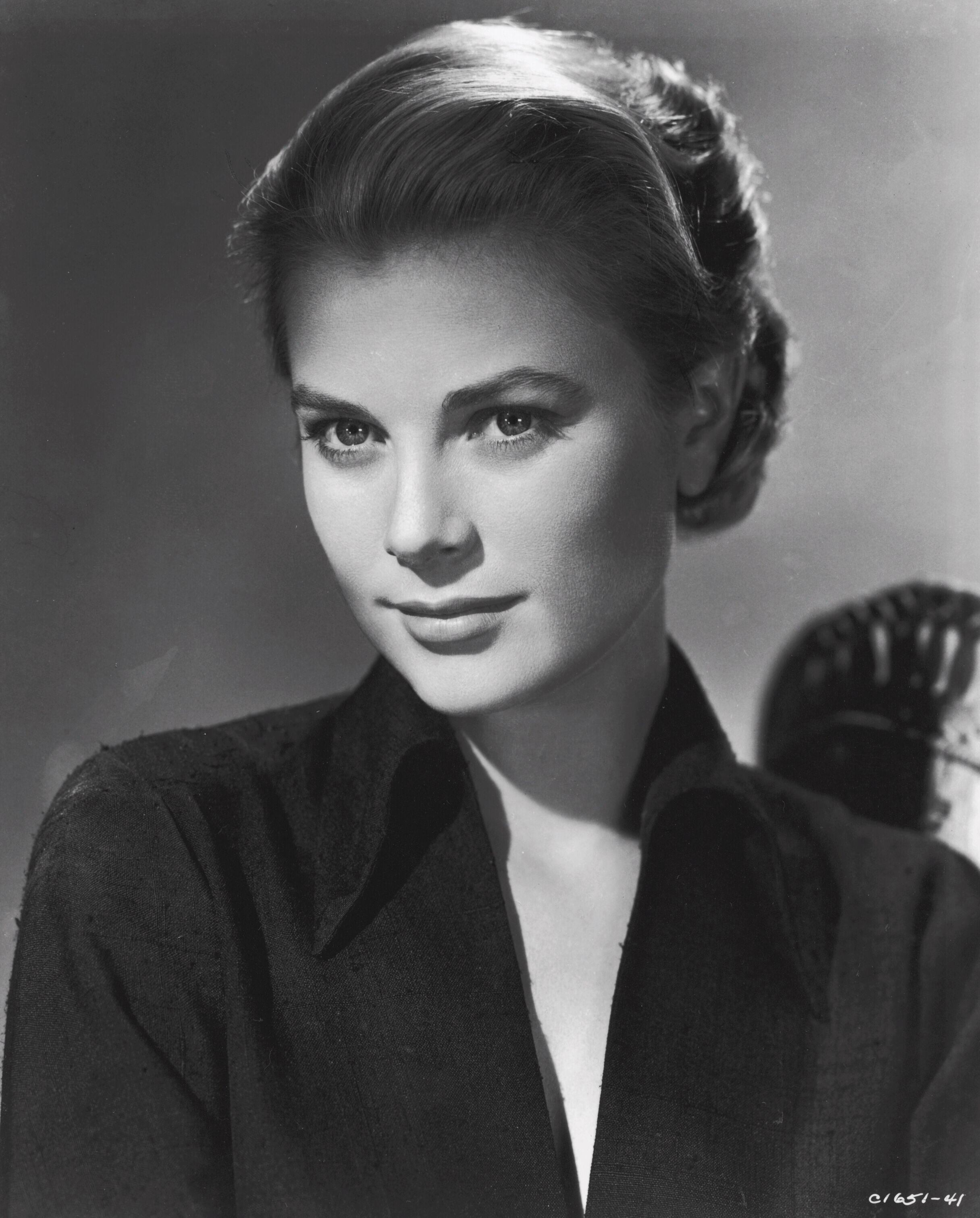 Grace Kelly Women Actress Princess Looking Into The Distance Monochrome Portrait 2431x3019