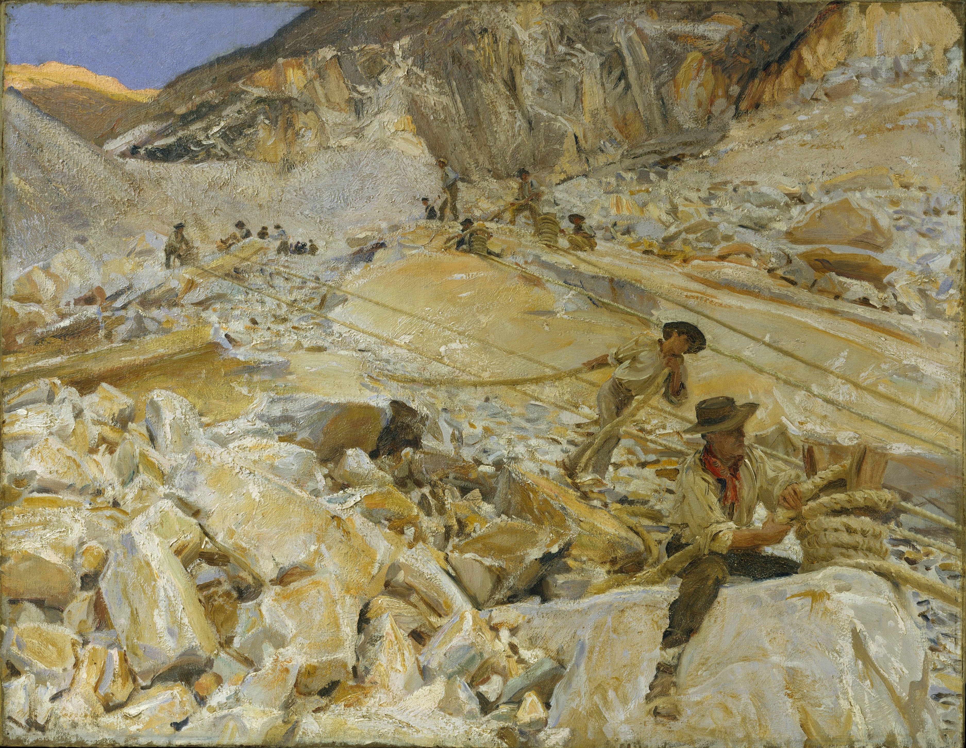 John Singer Sargent Classic Art Painting Men Rock 3749x2904
