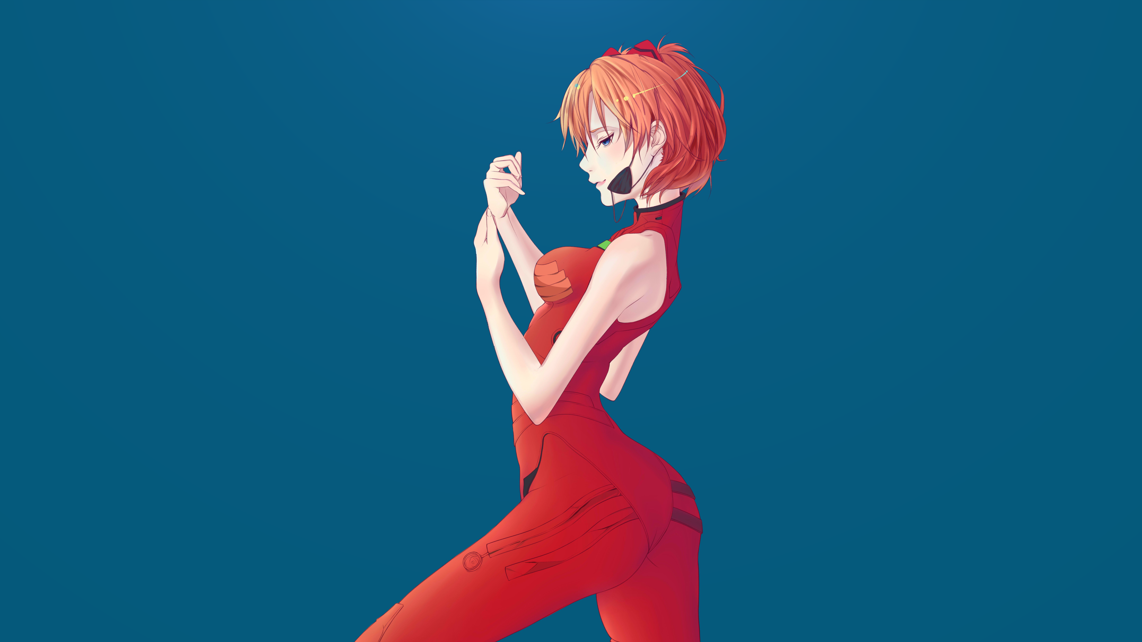 Anime Anime Girls Asuka Langley Soryu Asuka Langley Shikinami Neon Genesis Evangelion Eyepatches Plu 3840x2160