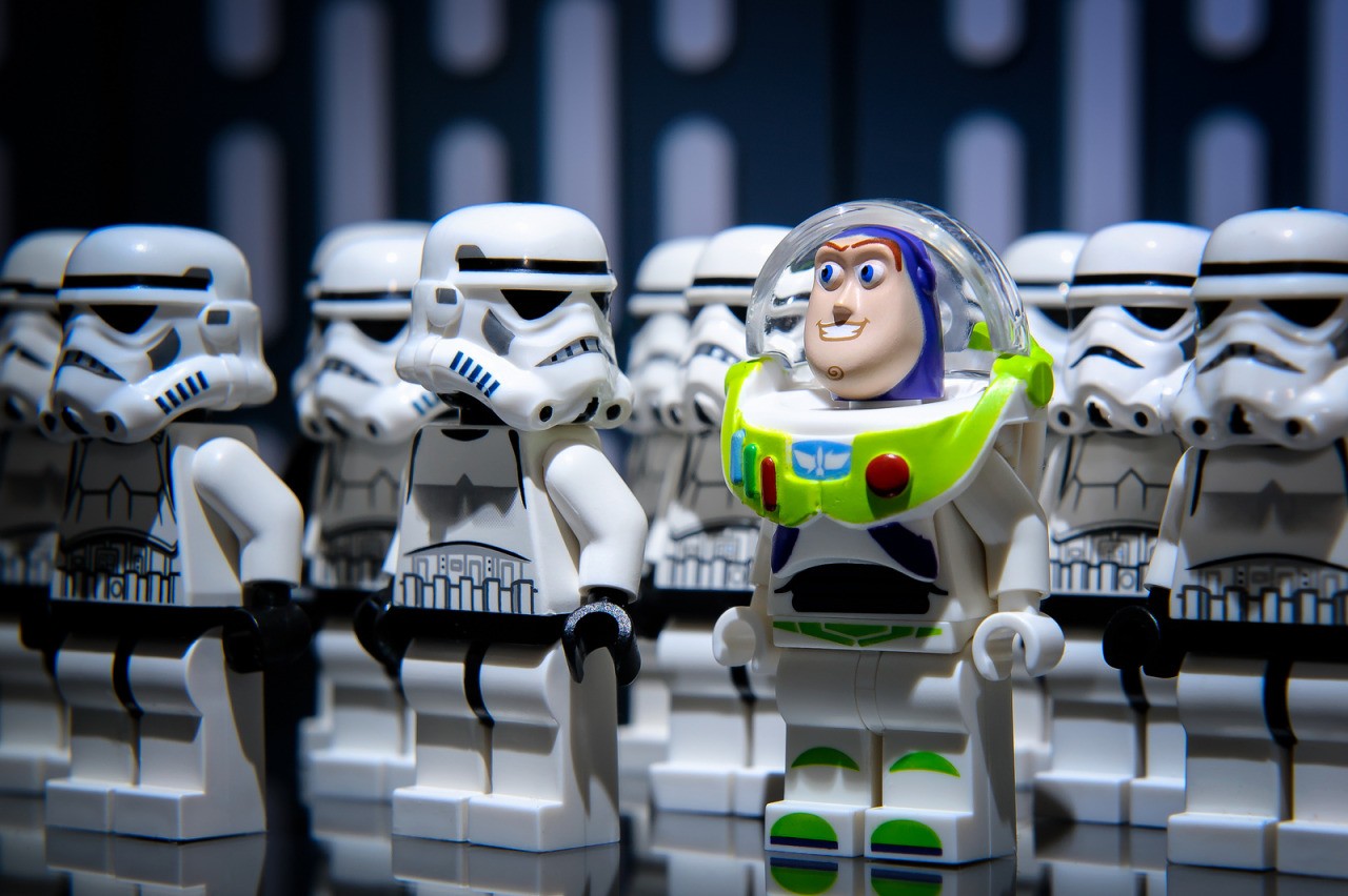 Buzz Lightyear Star Wars Stormtrooper LEGO Star Wars LEGO Toy Story Star Wars Humor Humor 1280x852