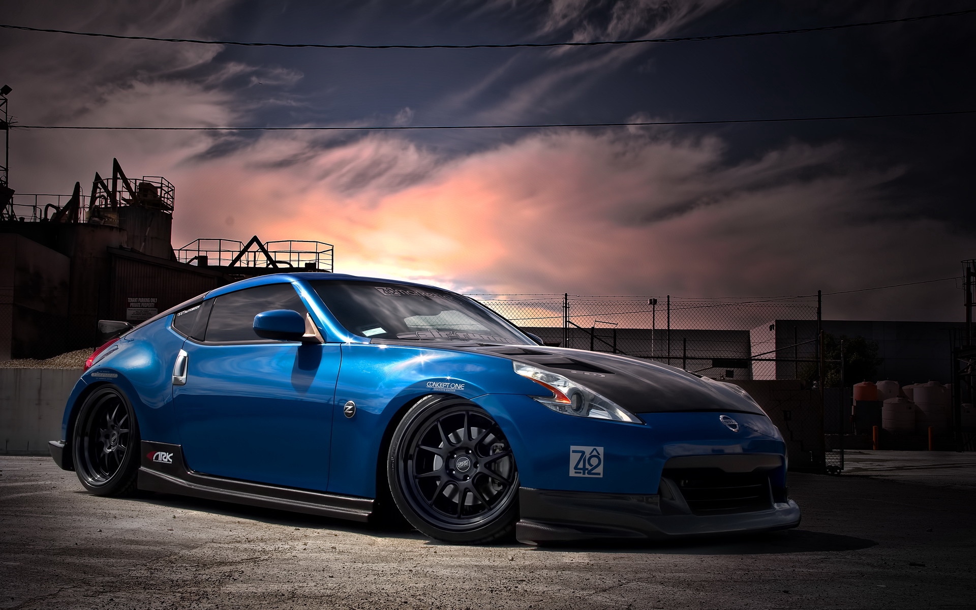 Nissan Car Tuning Front Angle View Nissan Fairlady Z Nissan 370Z 1920x1200