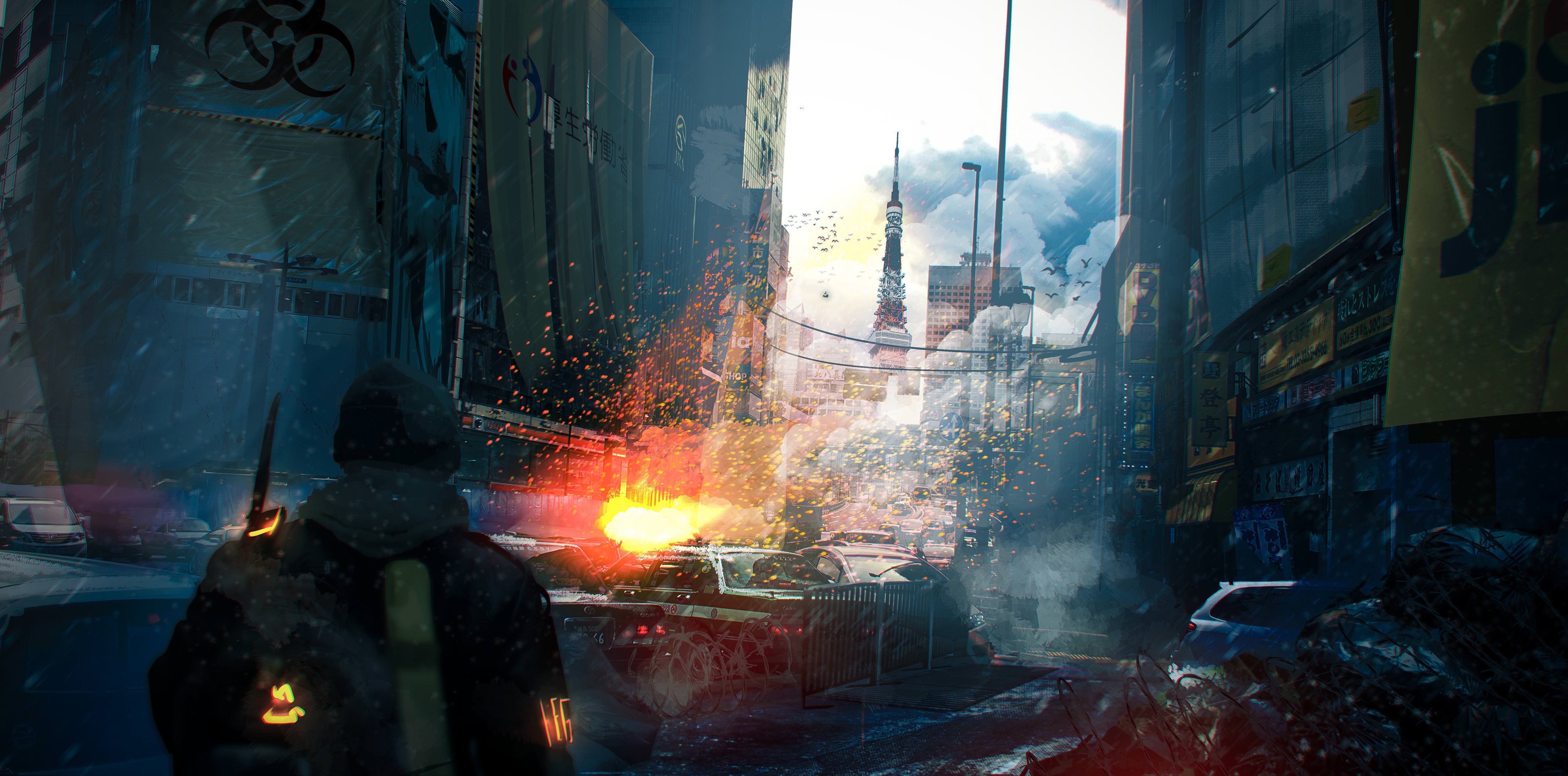 Video Games Tom Clancys The Division Cityscape Apocalyptic 5000x2475