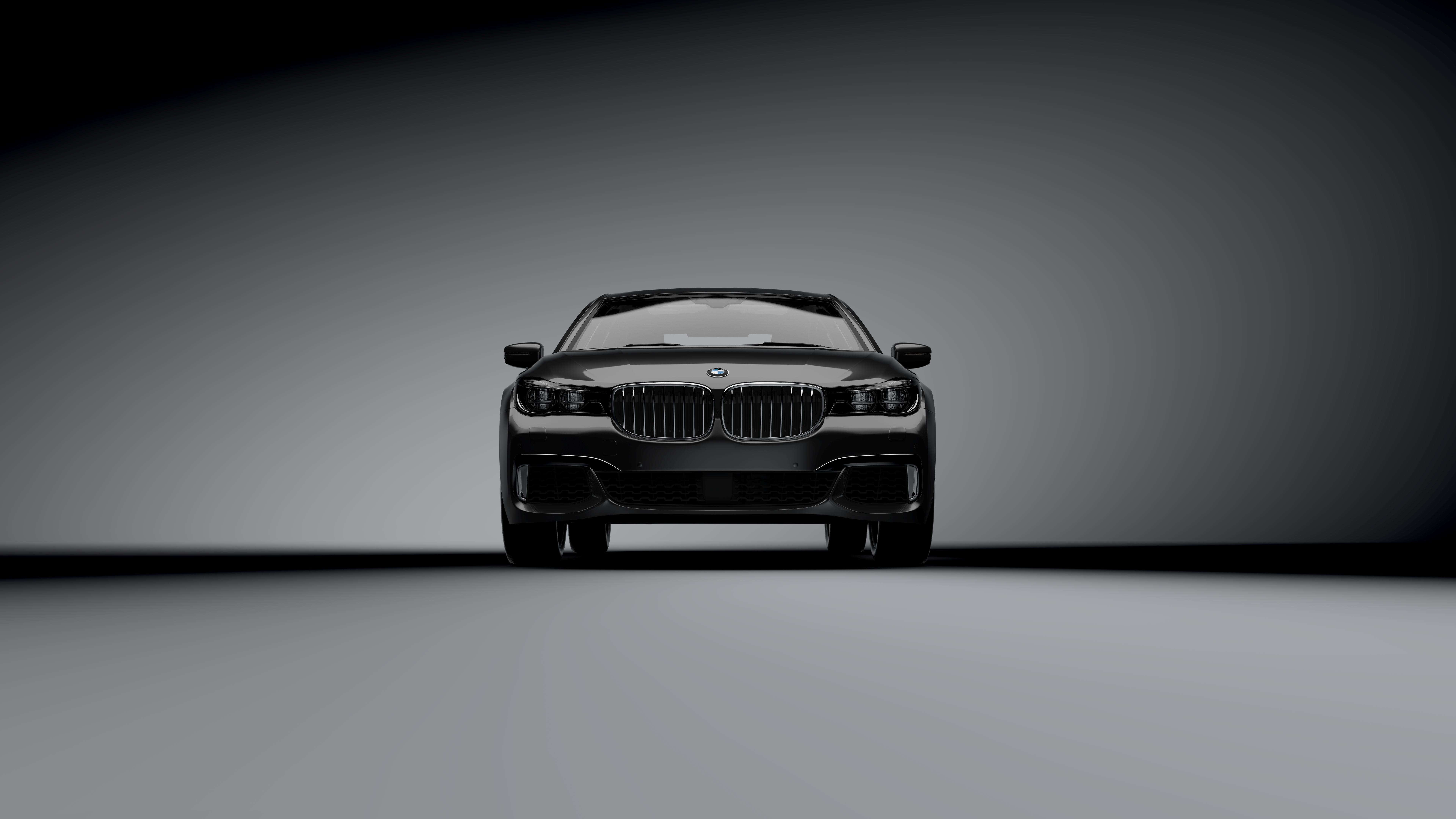 Car BMW Vred 3D Visualization BMW 7 Series BMW G11 G12 Frontal View 7680x4320