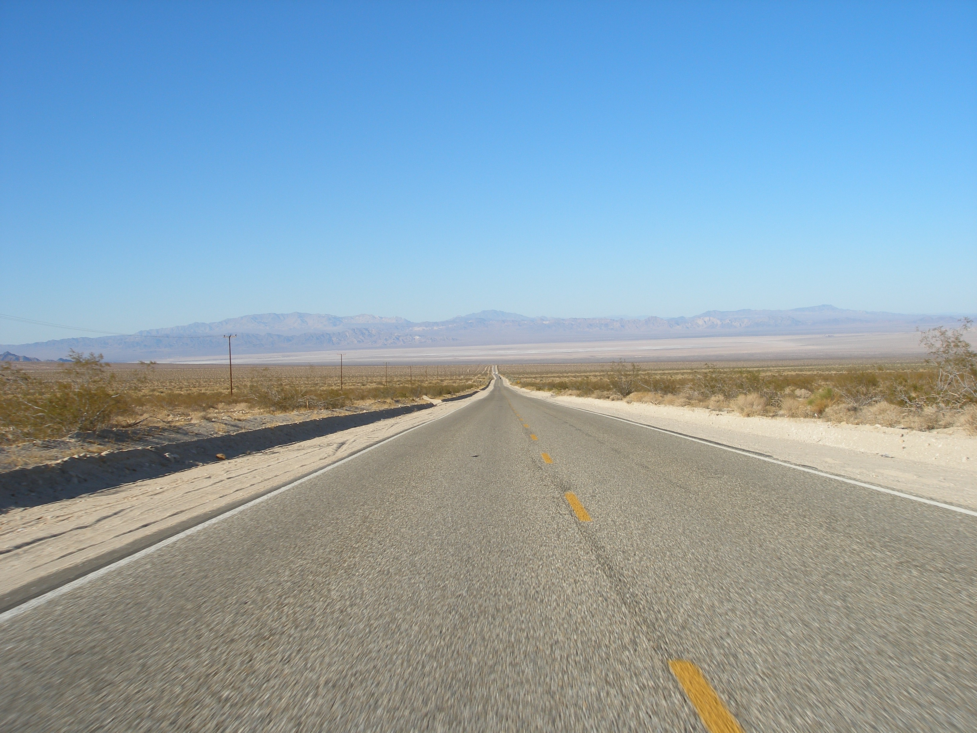 Road Landscape Long Road Mountains Desert Highway 3264x2448