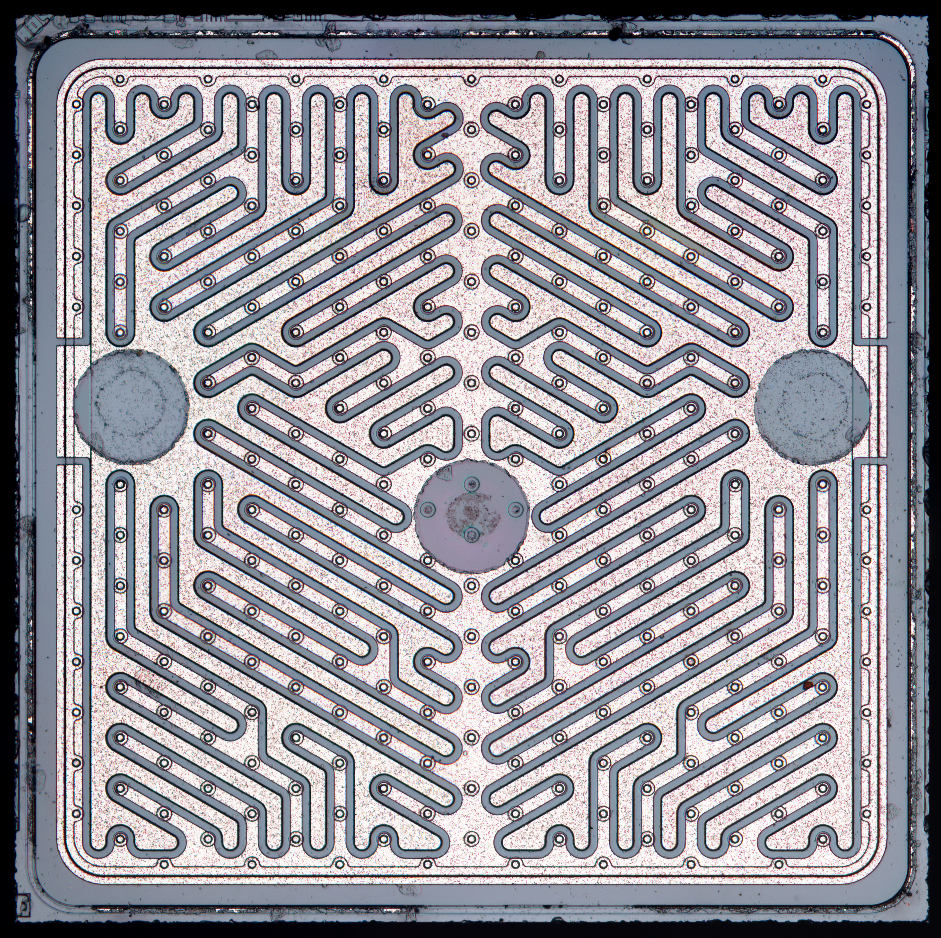 Integrated Circuits DiE Closeup Microchip Transistors 3768x3757
